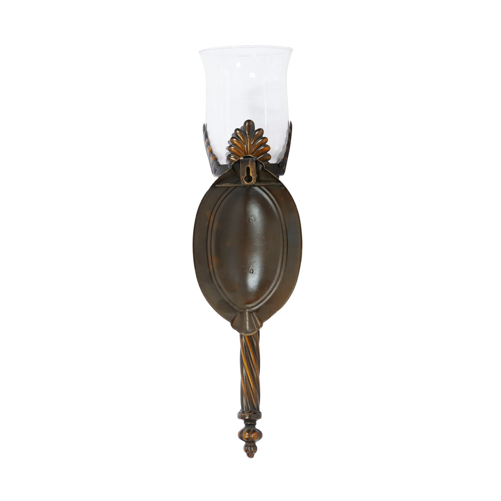 18&#x27;&#x27; Brown Glass Traditional Candle Wall Sconce