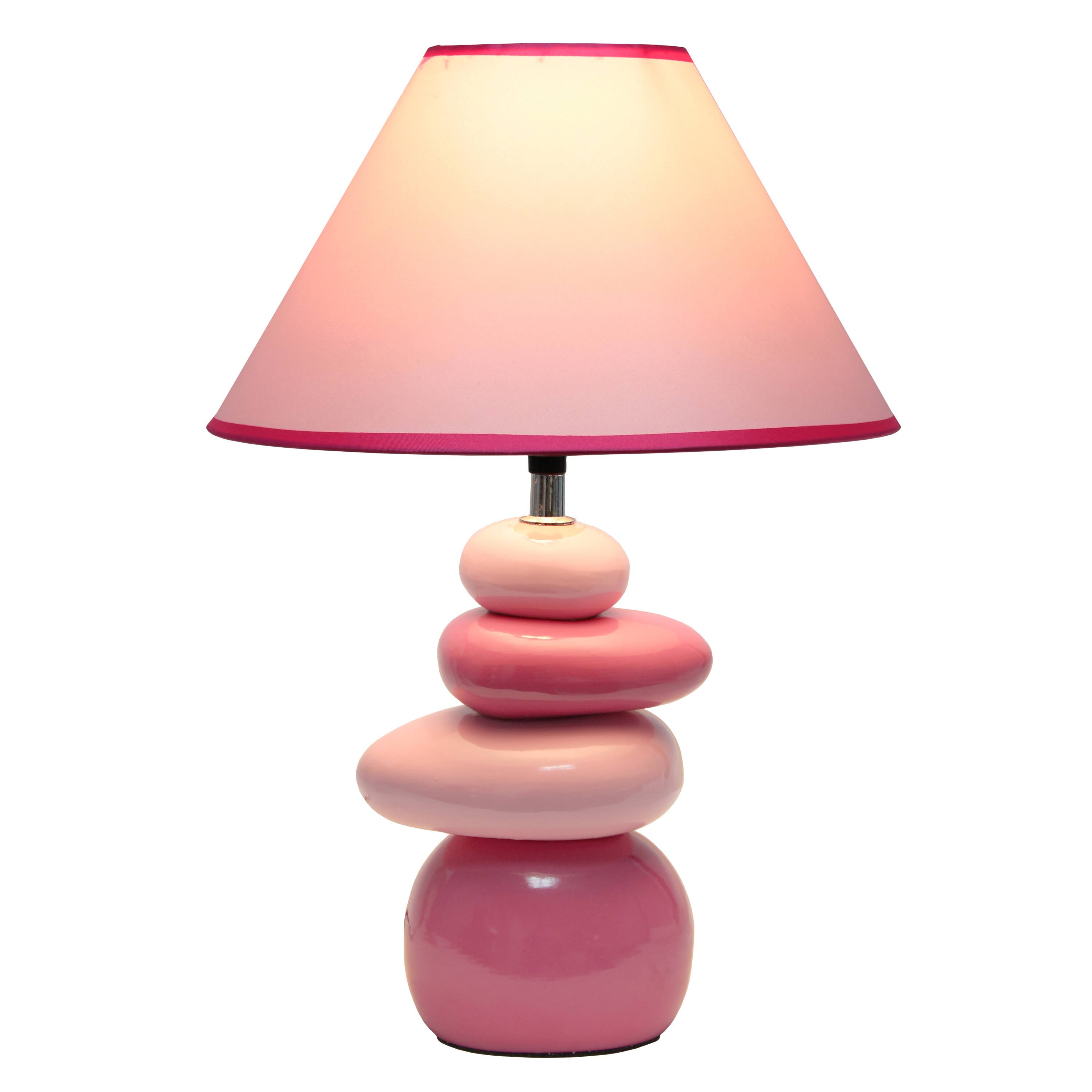 Simple Designs 17.5&#x22; Ceramic Stone Table Lamp