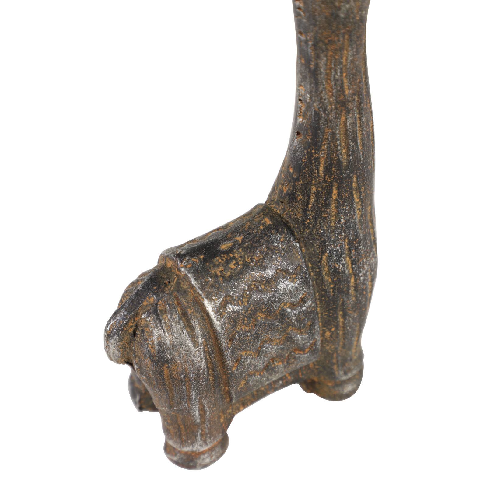 Set of 3 Black Metal Eclectic Llama Sculpture, 8", 7", 5"