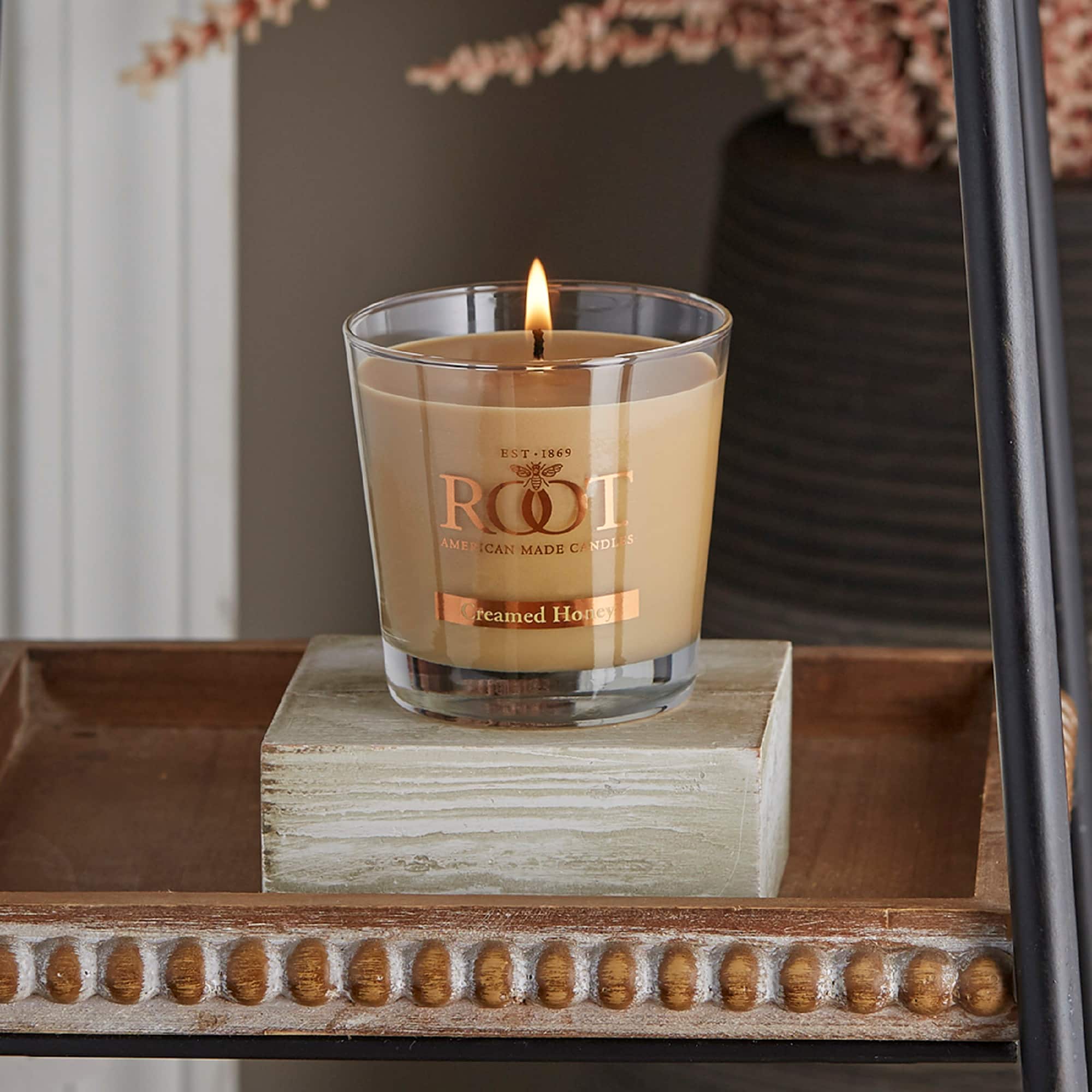 Root Candles 6.3oz. Small Scented Honeycomb Veriglass Jar Candle