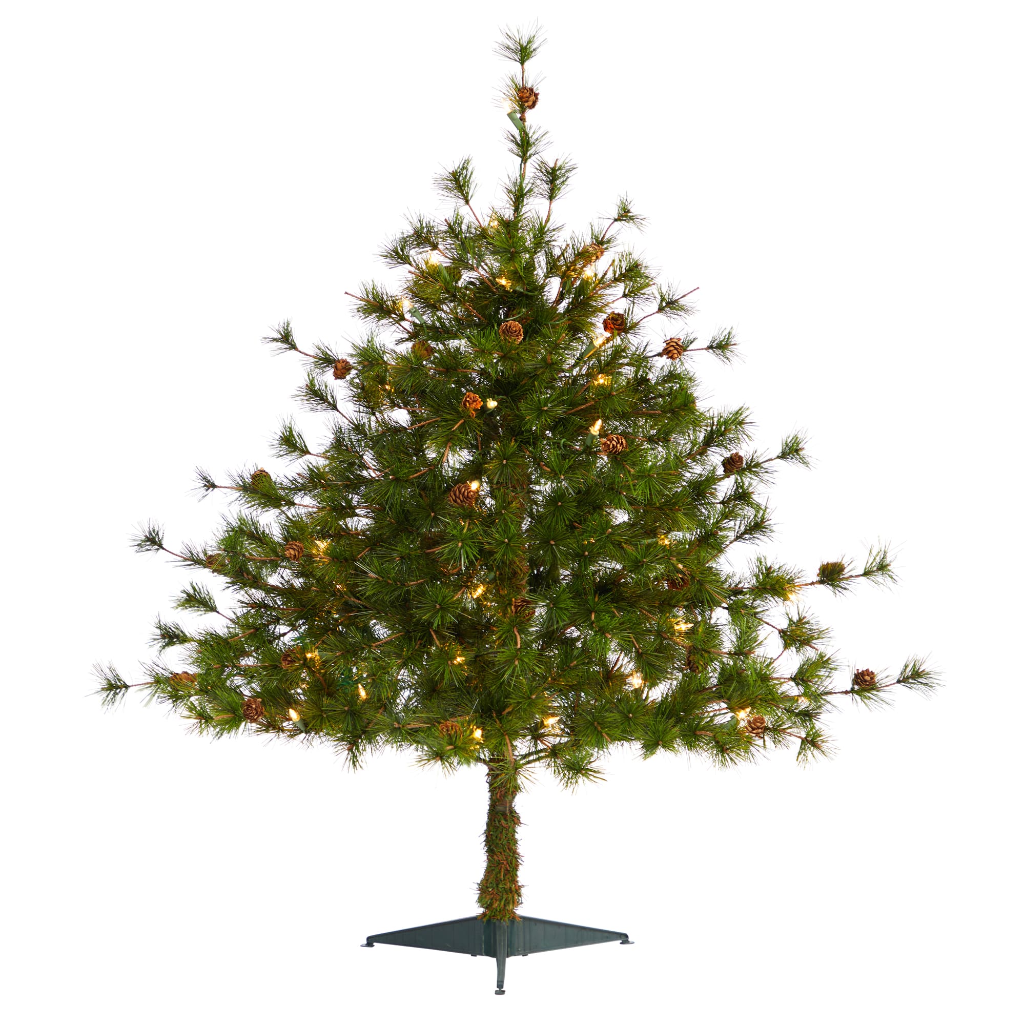 3ft. Pre-Lit Colorado Mountain Pine Artificial Christmas Tree, Clear LED Lights