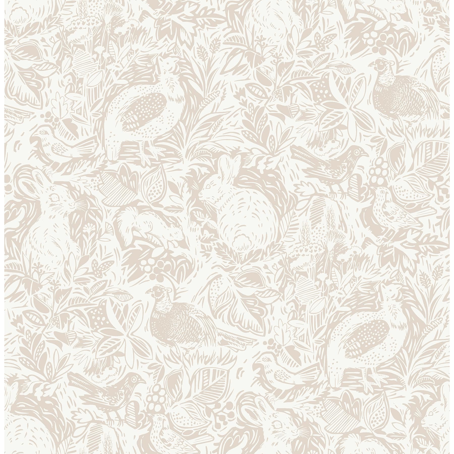 NuWallpaper Cream Terrene Peel & Stick Wallpaper