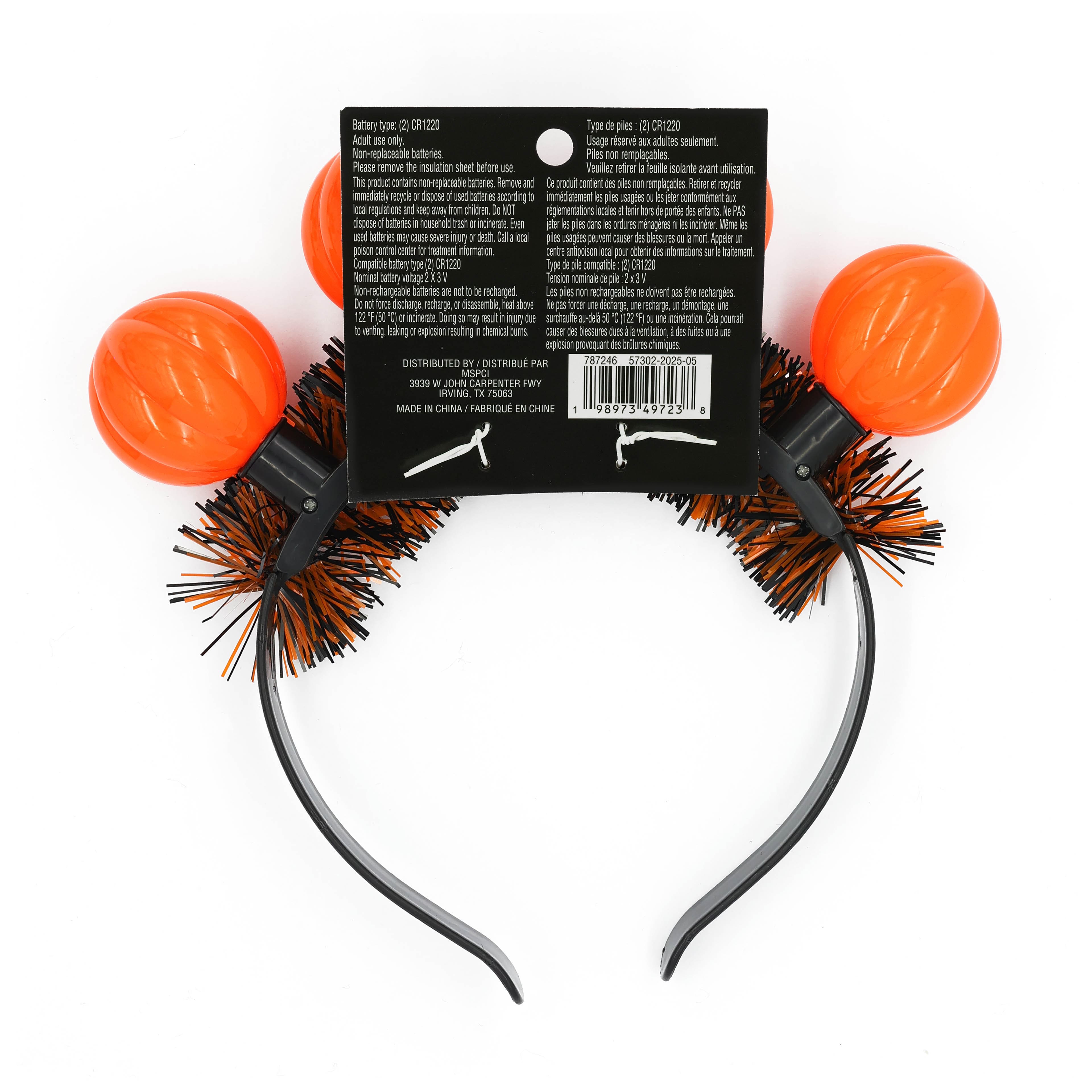 Jack-o&#x27;-Lantern Light Up Headband by Celebrate It&#x2122;