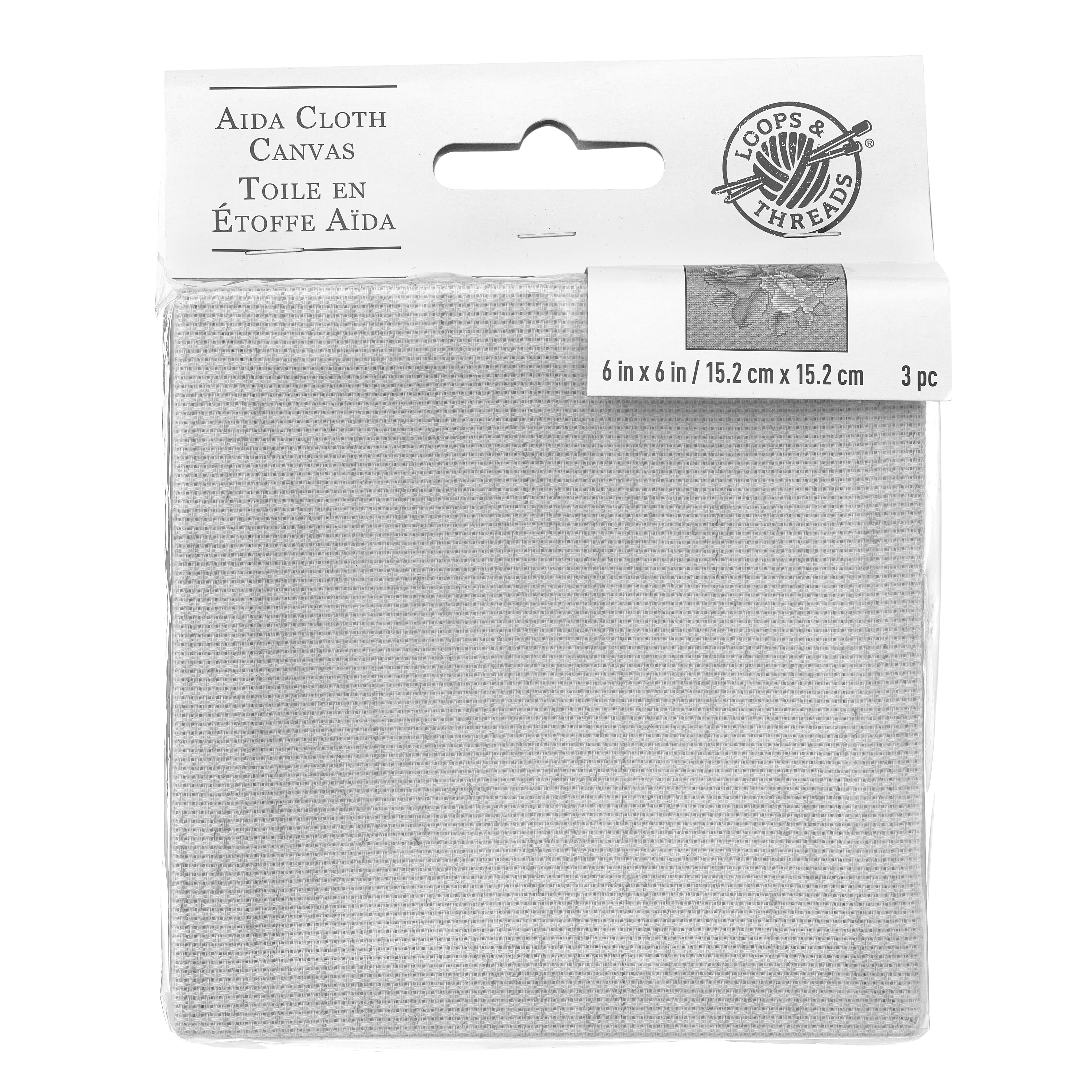 12 Packs: 3 ct. (36 total) Aida Cloth Canvas by Loops & Threads®