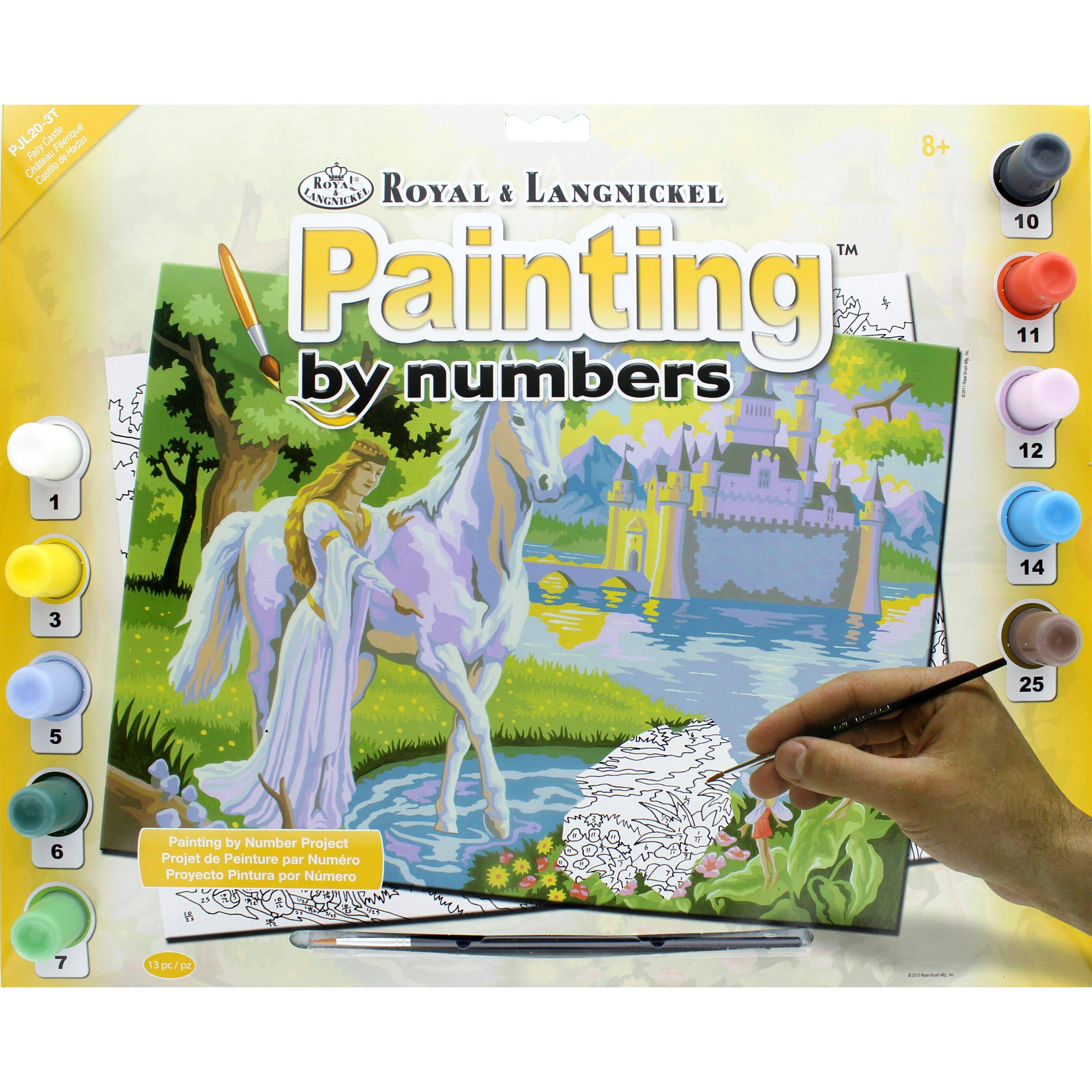 Royal & Langnickel® Fairy Castle Painting by Numbers™ Kit Paint by