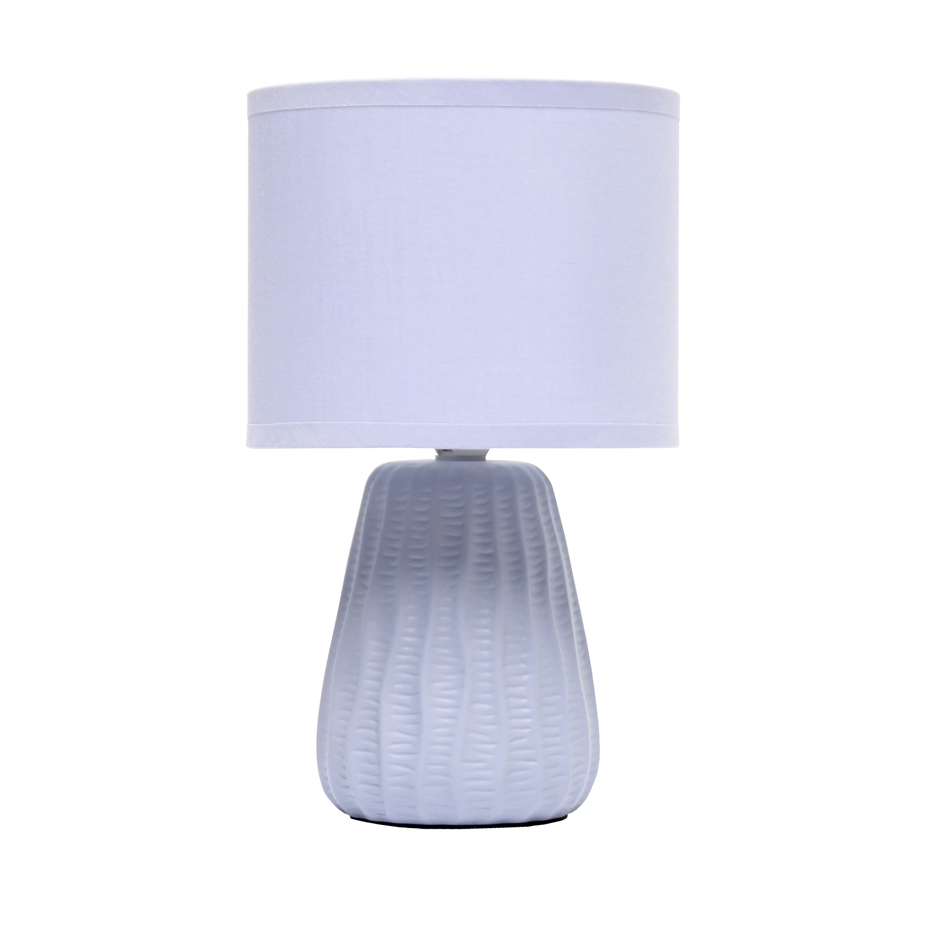 Simple Designs 11&#x22; Mini Ceramic Pastel Table Lamp