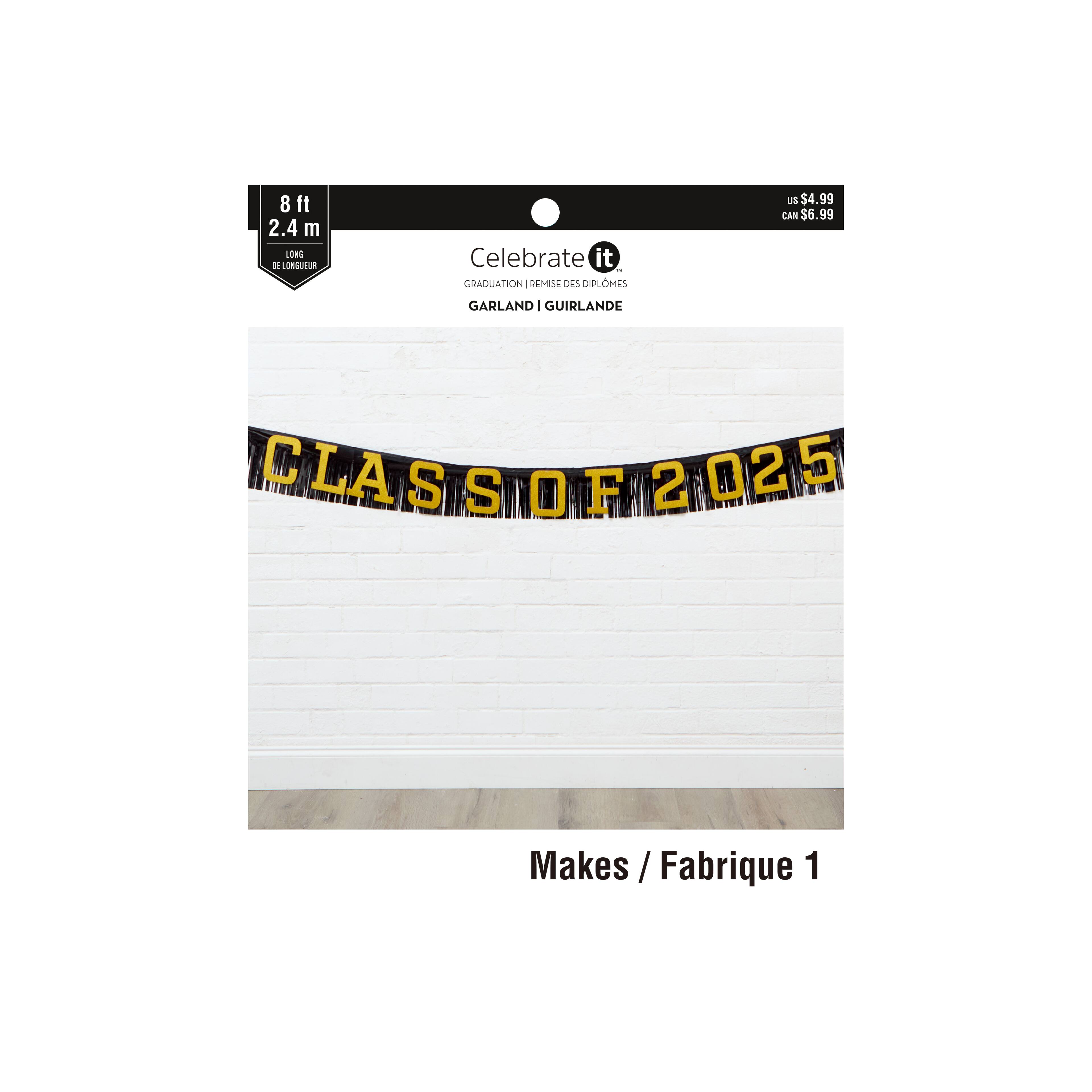 8ft. Class of 2025 Garland by Celebrate It™