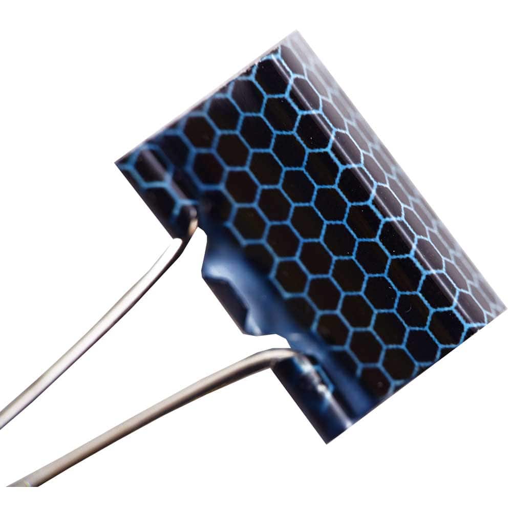 JAM Paper Peach & Blue Honeycomb 19mm Binder Clips, 10ct.