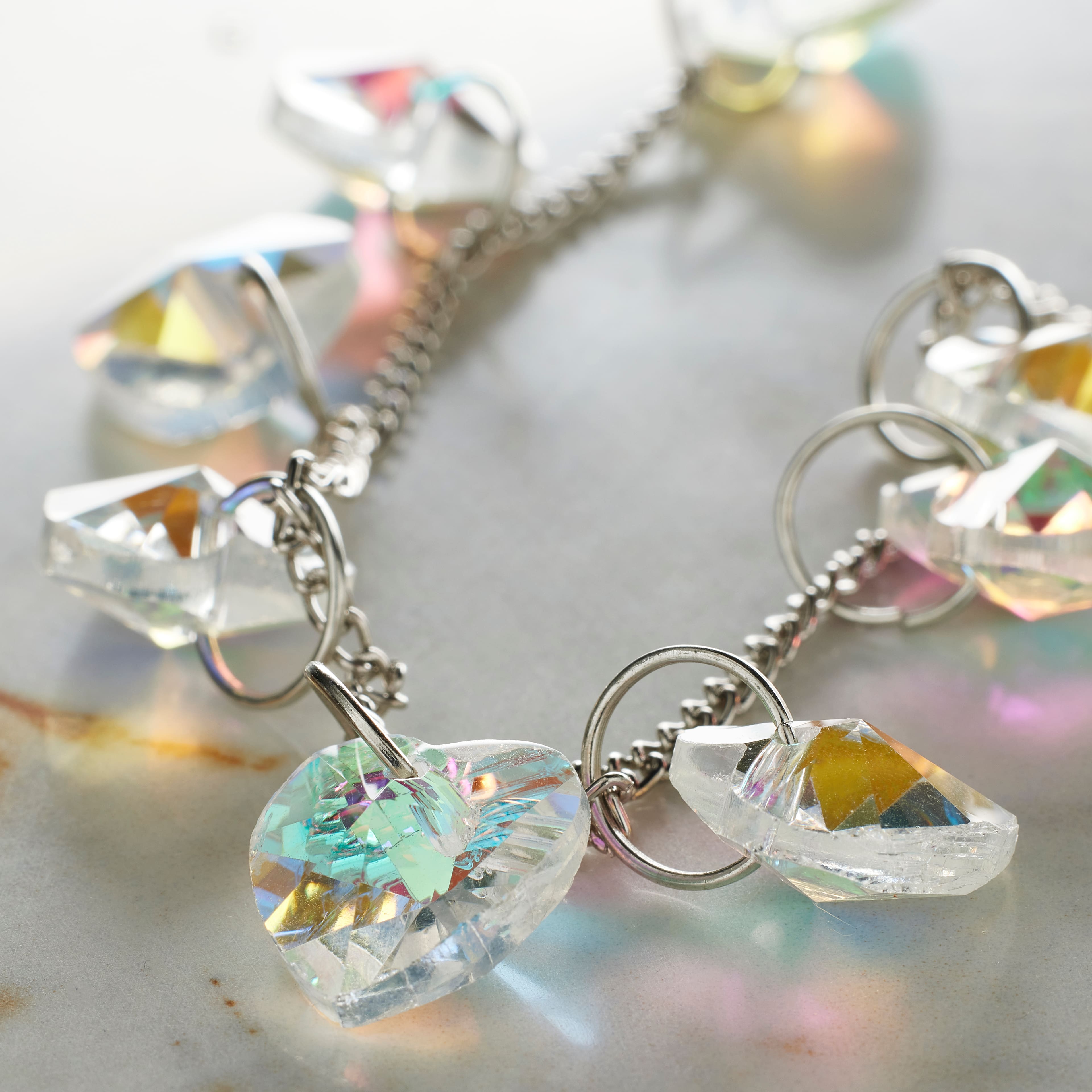 12 Pack: Faceted Glass Heart Beads, 10mm by Bead Landing™