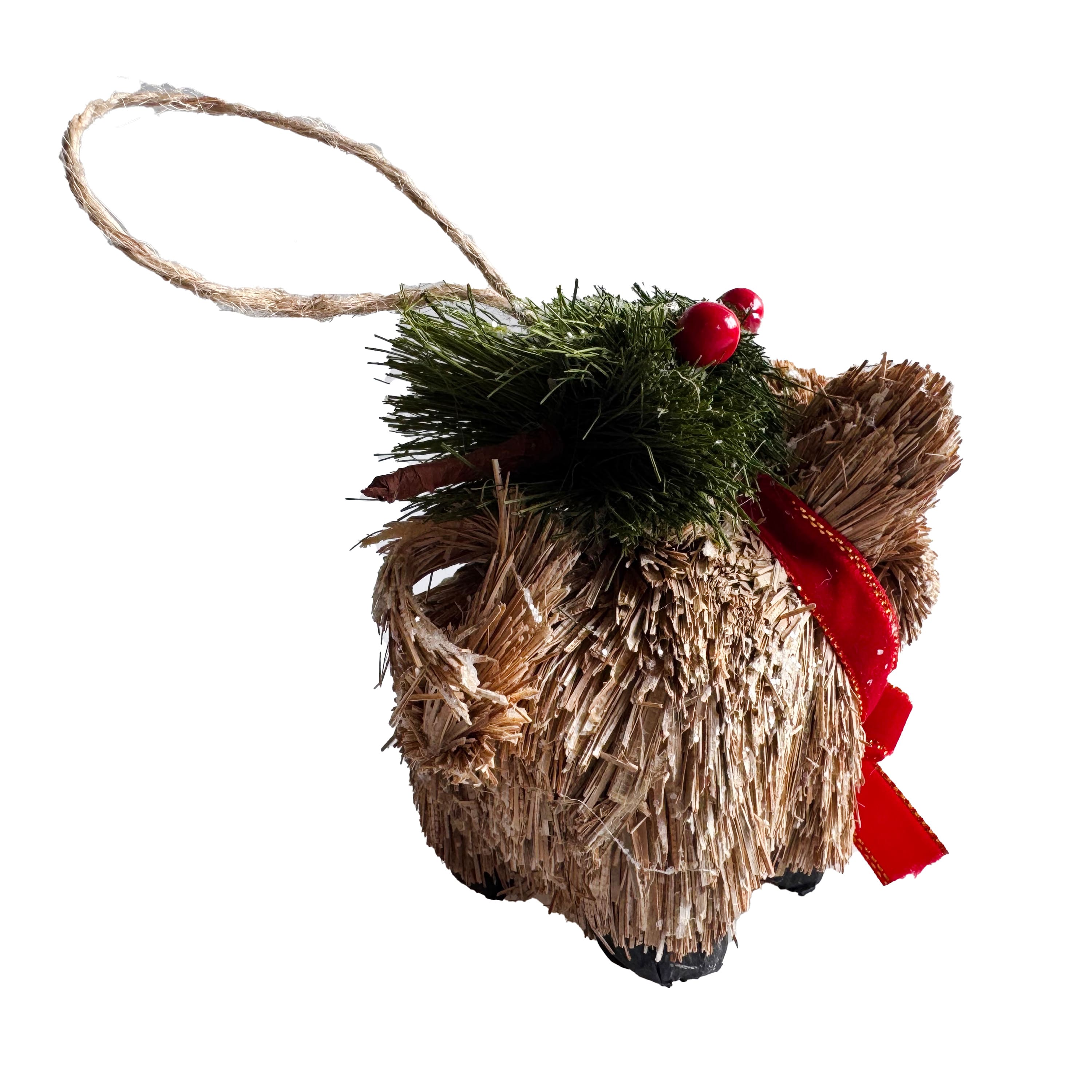 4" Pig with Tree Natural Ornament by Ashland®