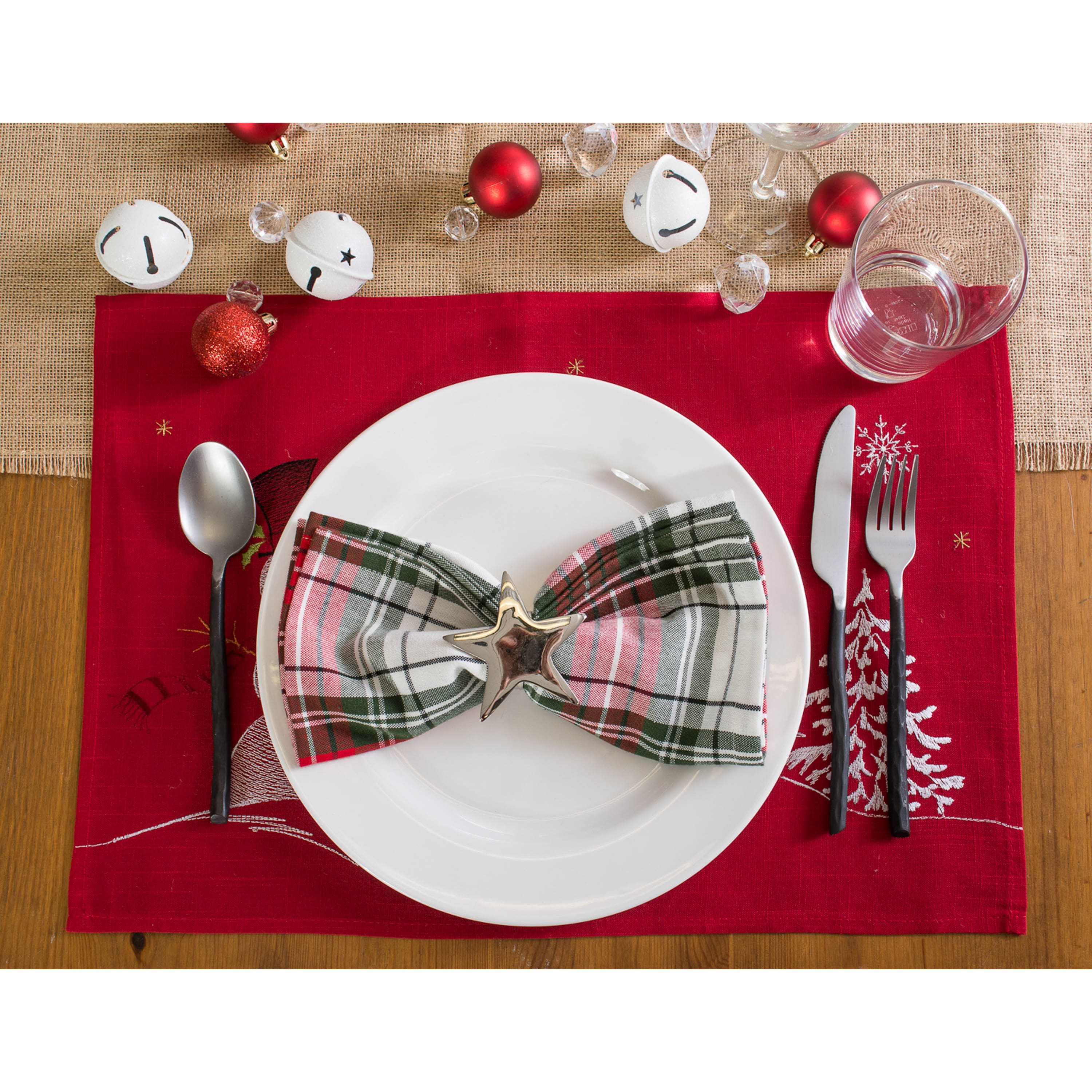 DII&#xAE; Christmas Plaid Napkins, 6ct.