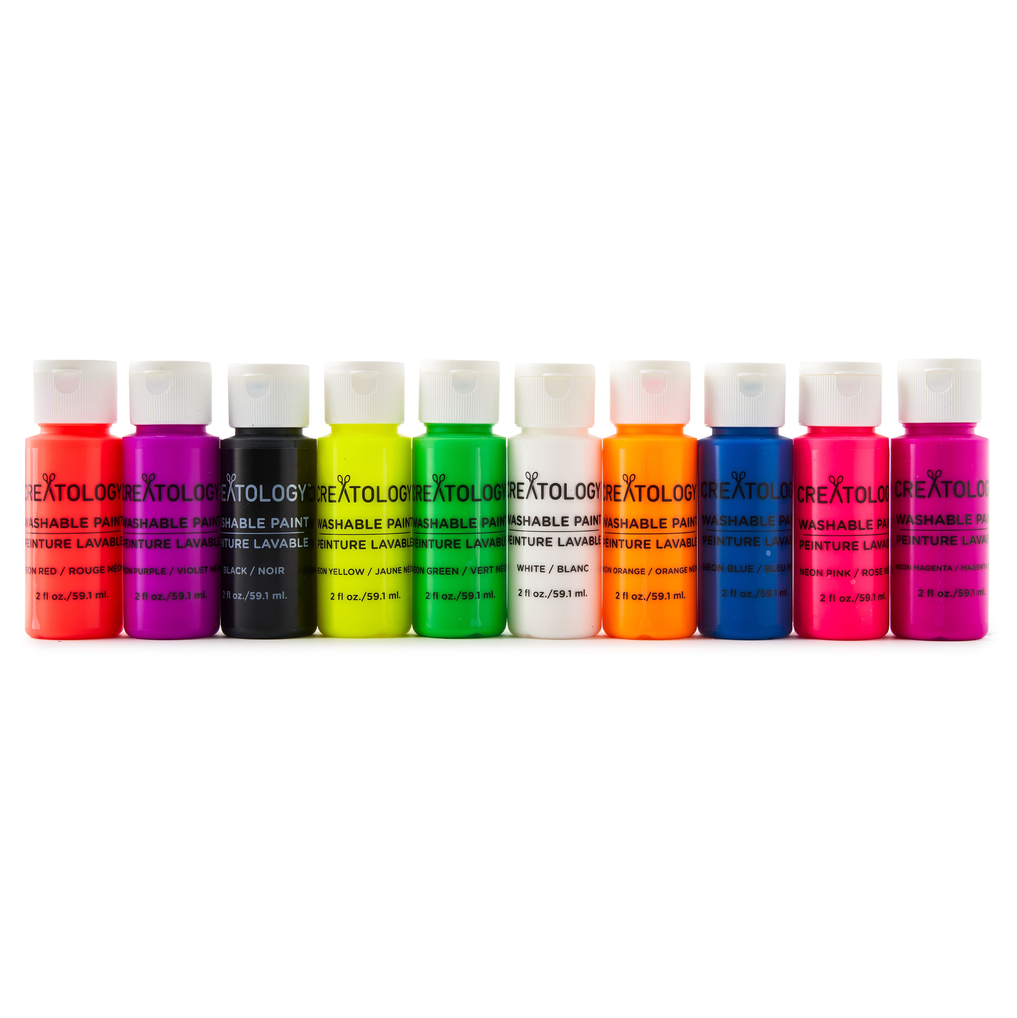 Chroma Mural Paint Markers, Assorted Neon/Glow, 4 Ounces, Set of 6