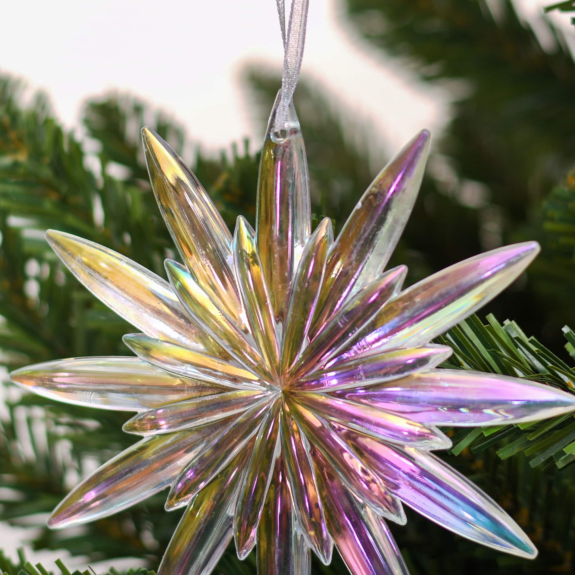 5&#x22; Iridescent Snowflake Ornament by Ashland&#xAE;