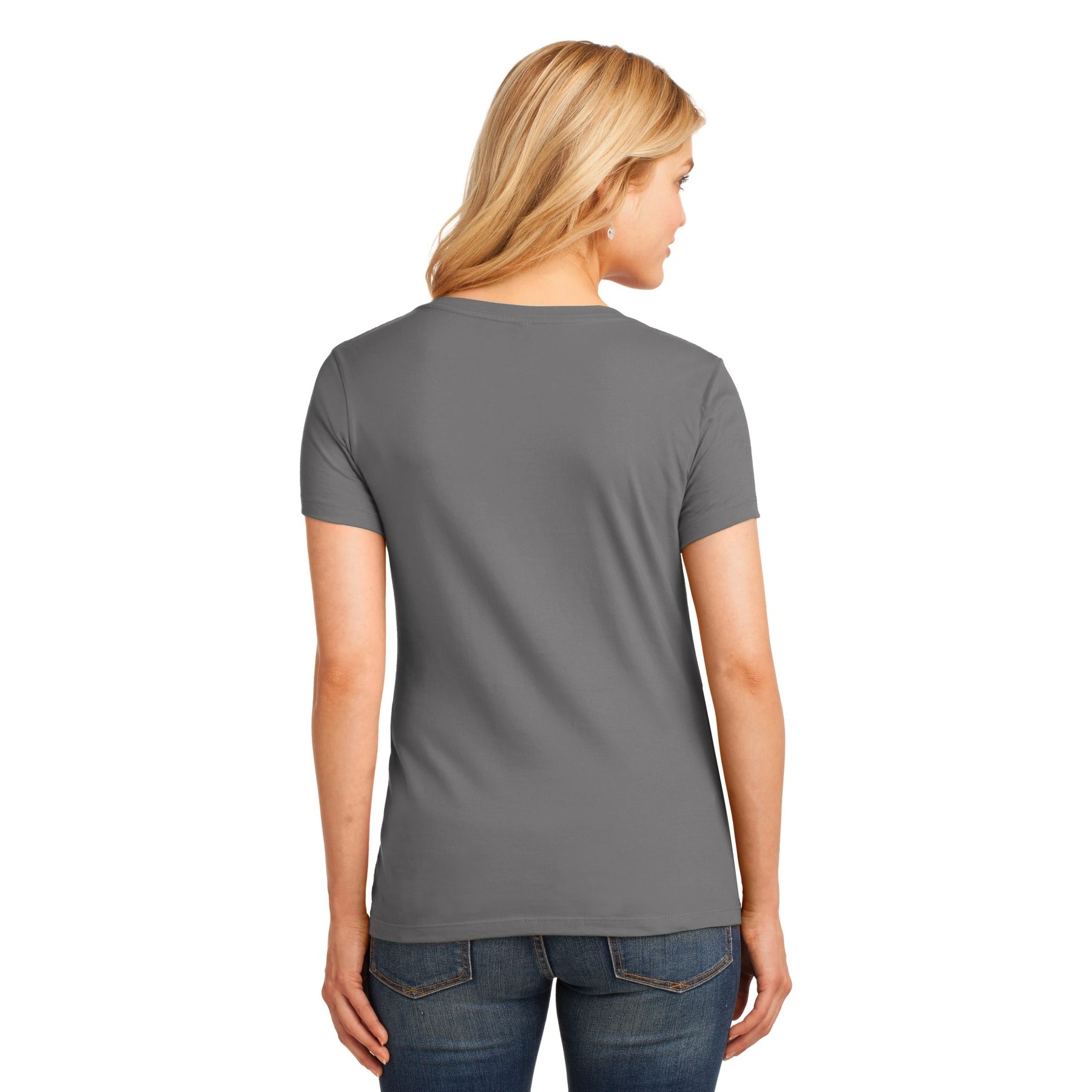 Port &#x26; Company&#xAE; Ladies Core Cotton Neutrals V-Neck T-Shirt