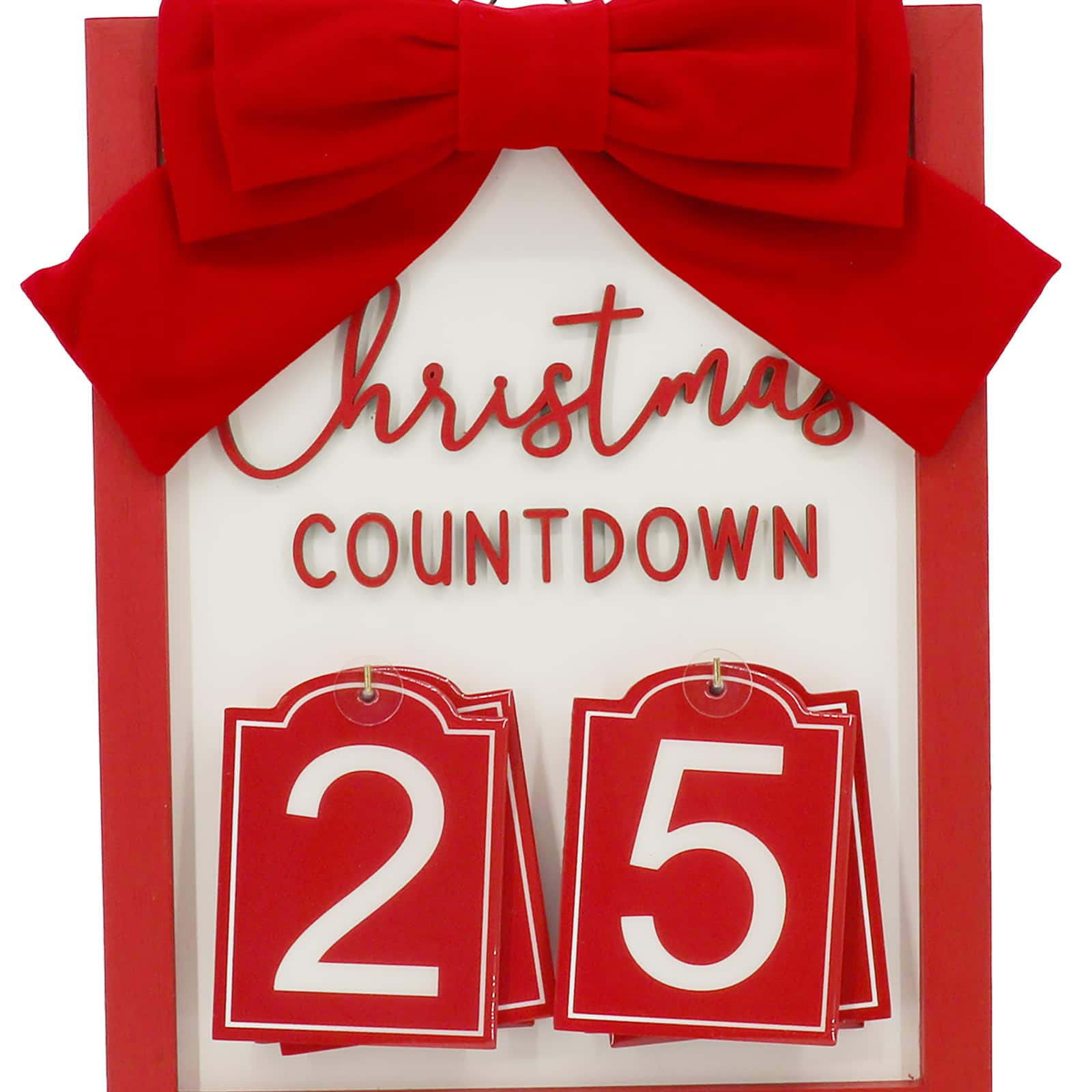 Hanging Red Bow Christmas Countdown Set by Ashland&#xAE;