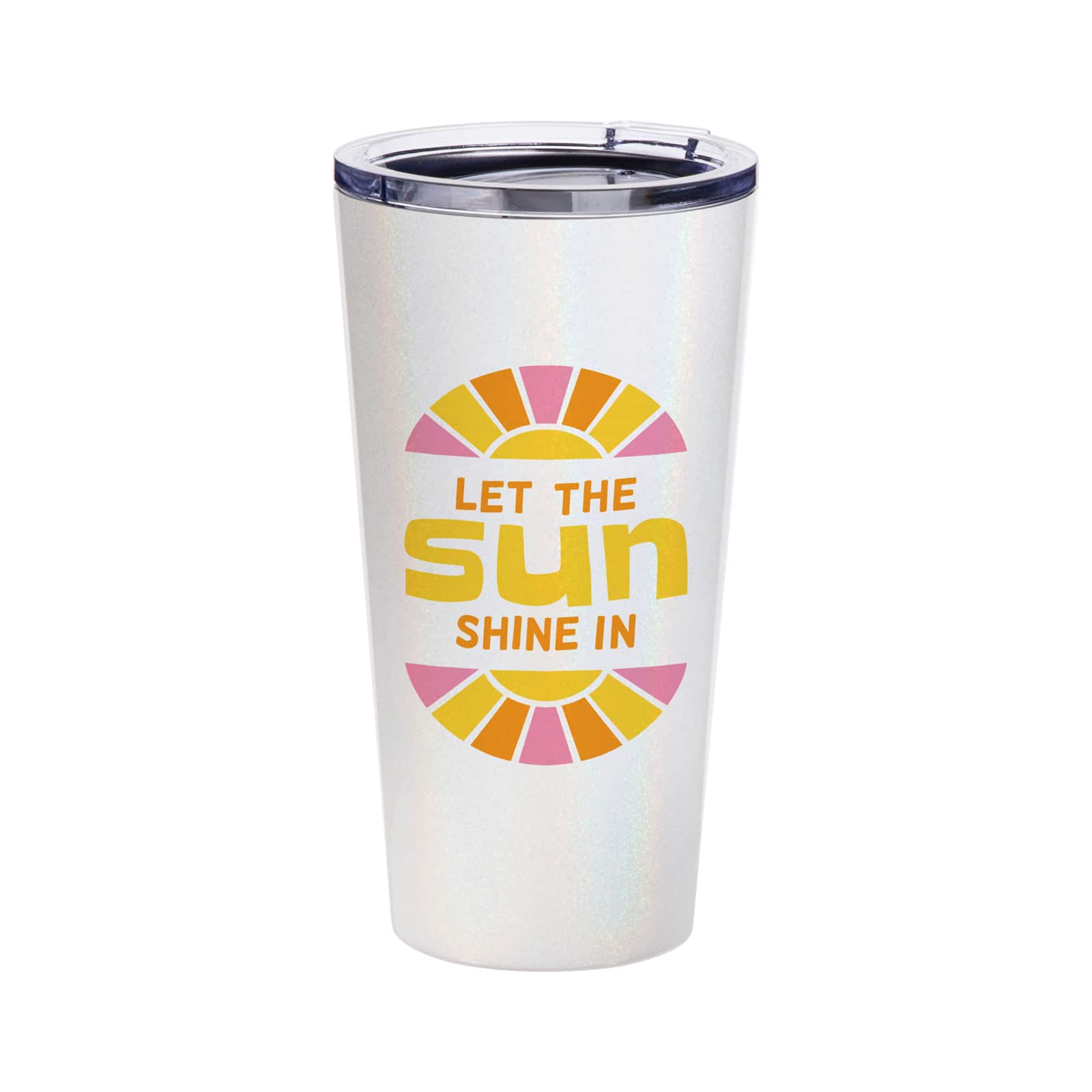 Craft Express White Glitter Sublimation Tumblers, 4ct.