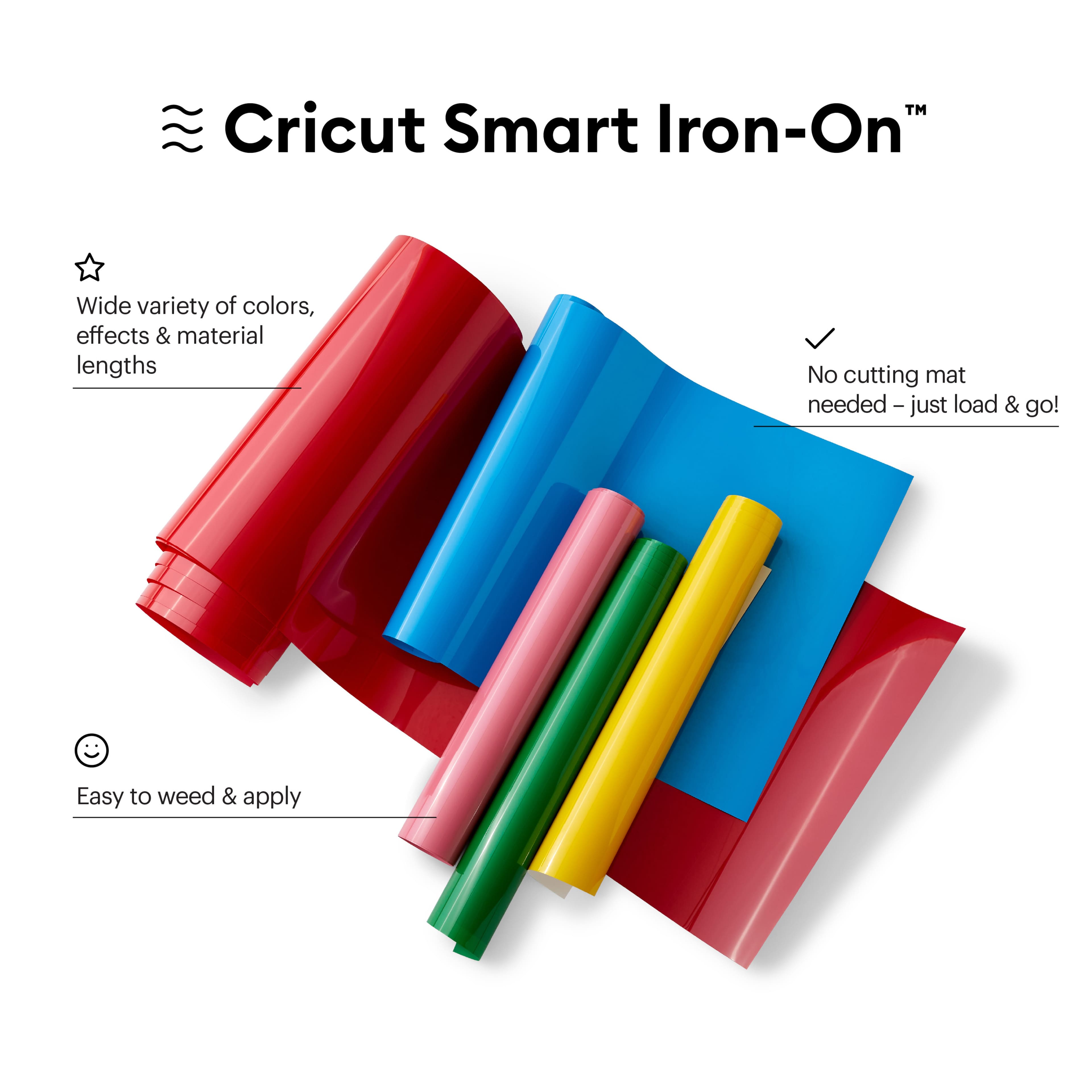 6 Pack: Cricut&#xAE; Smart Iron-On&#x2122; Heat-Transfer Vinyl