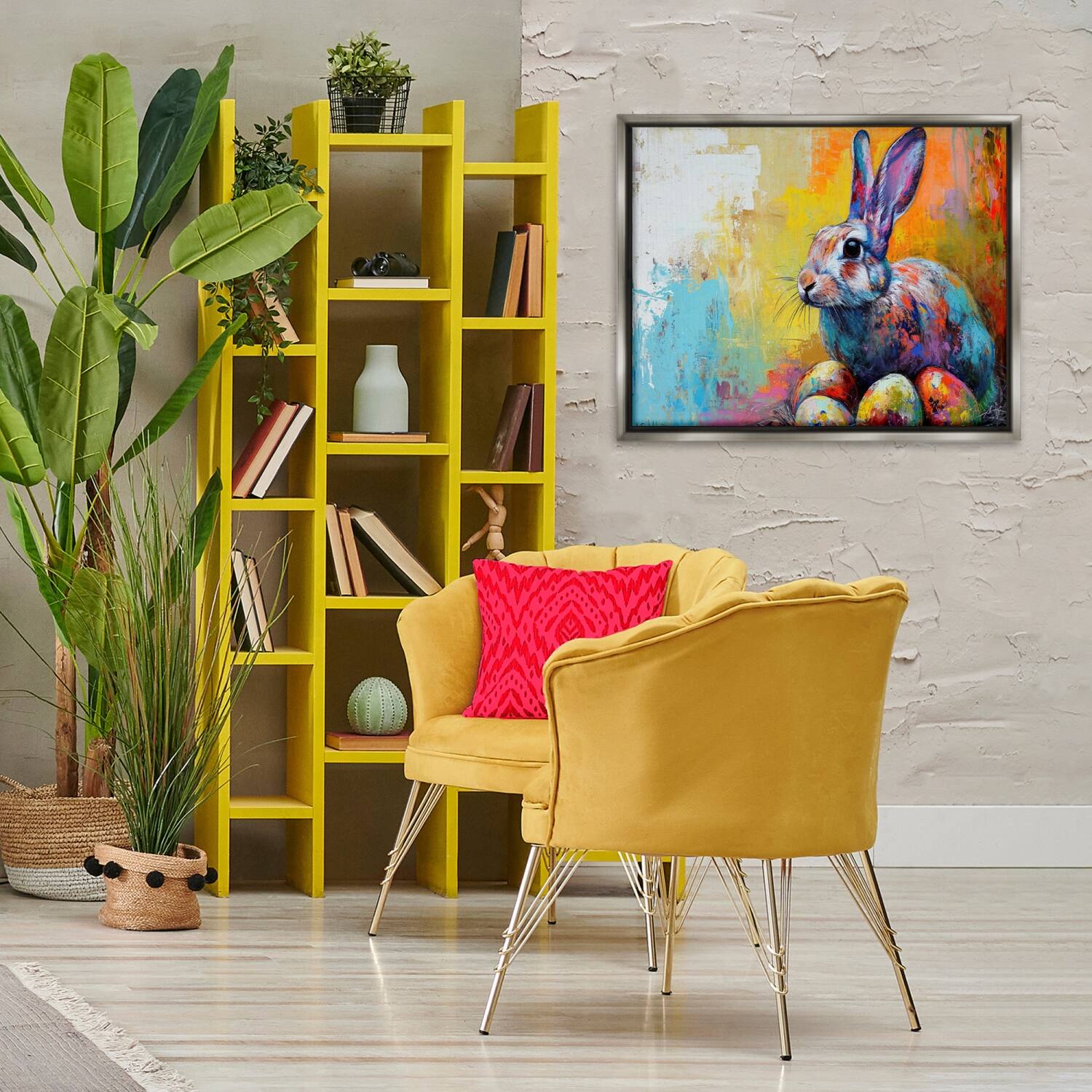 Stupell Industries Easter Joy Abstract Floater Framed Art