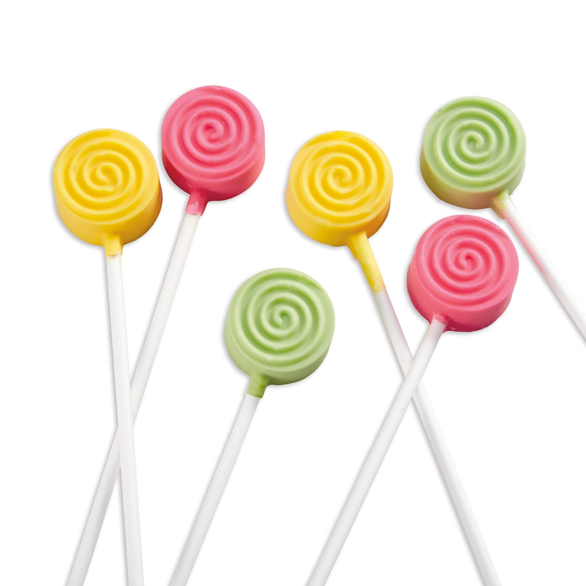 Lollipop Candy Mold Silicone Lolly Pops Molds Round Swirl Hard Candy  Lollypop Sucker Molds 4Pc