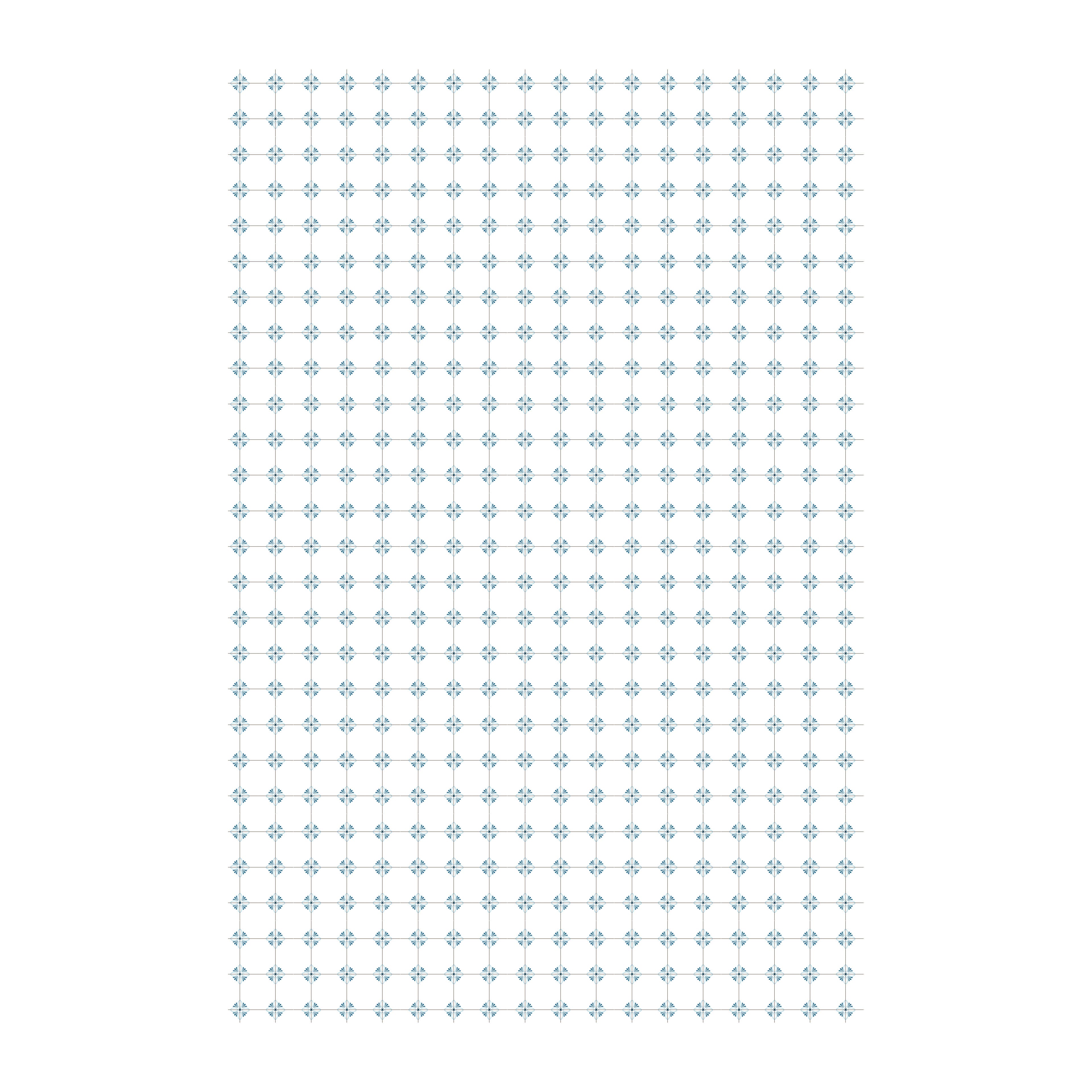 Miniature White &#x26; Blue Floor &#x26; Wall Covering by Make Market&#xAE;