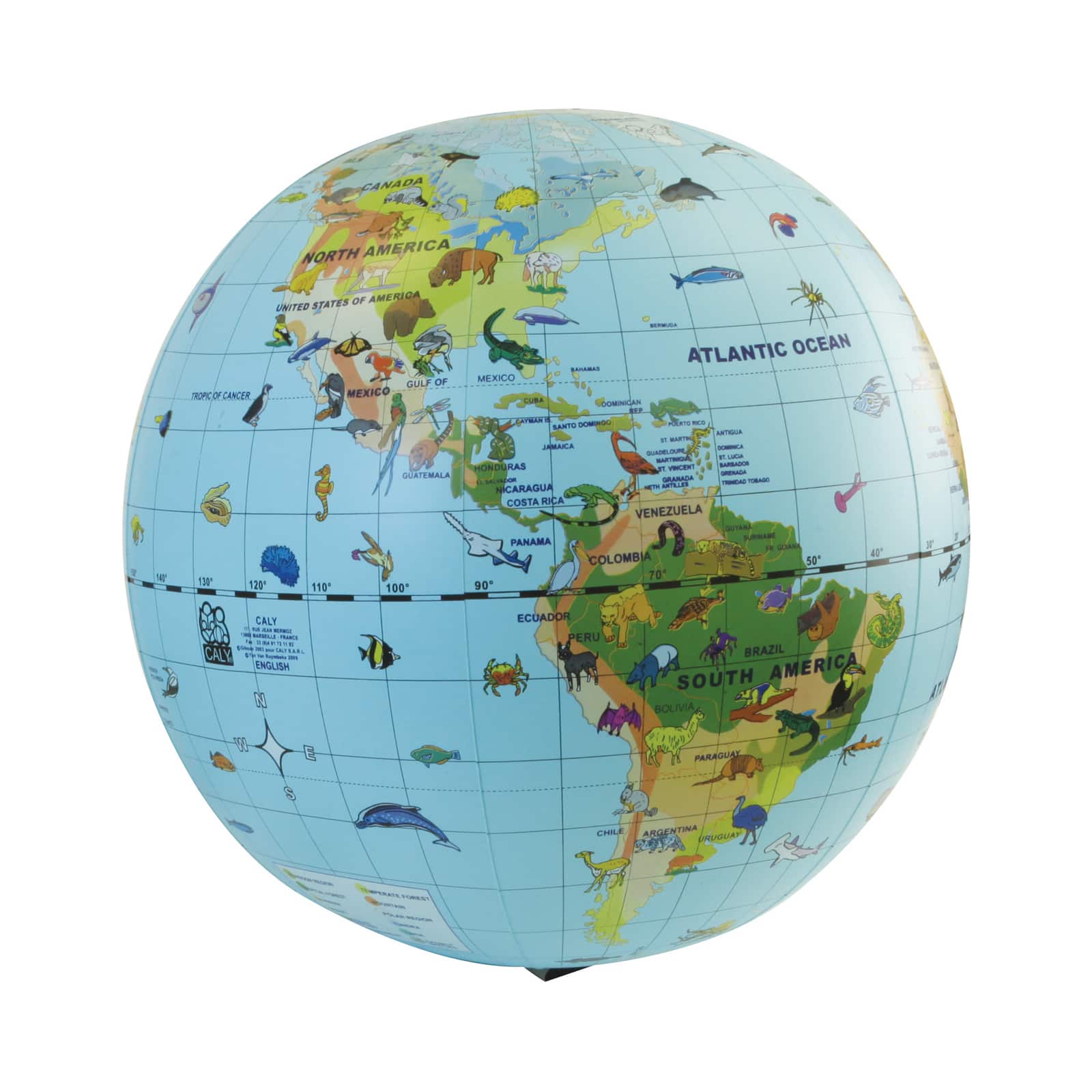 Animal Quest Giant Inflatable Globe & Game