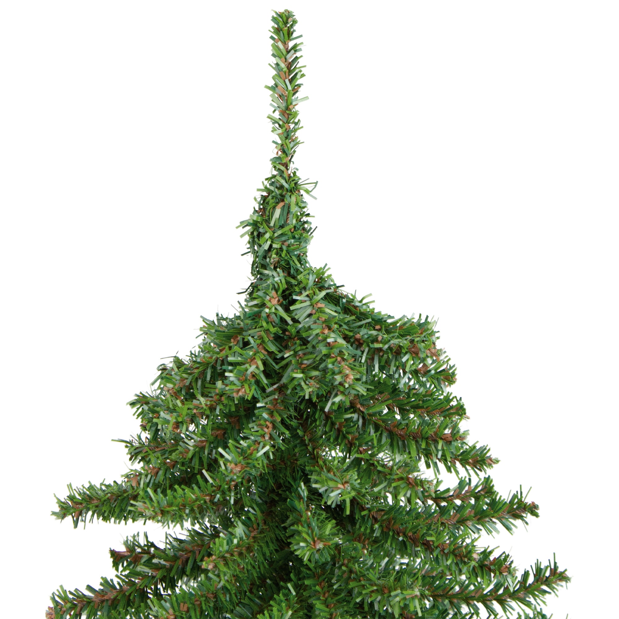 18&#x22; Unlit Downswept Mini Village Pine Artificial Christmas Tree in Burlap Base