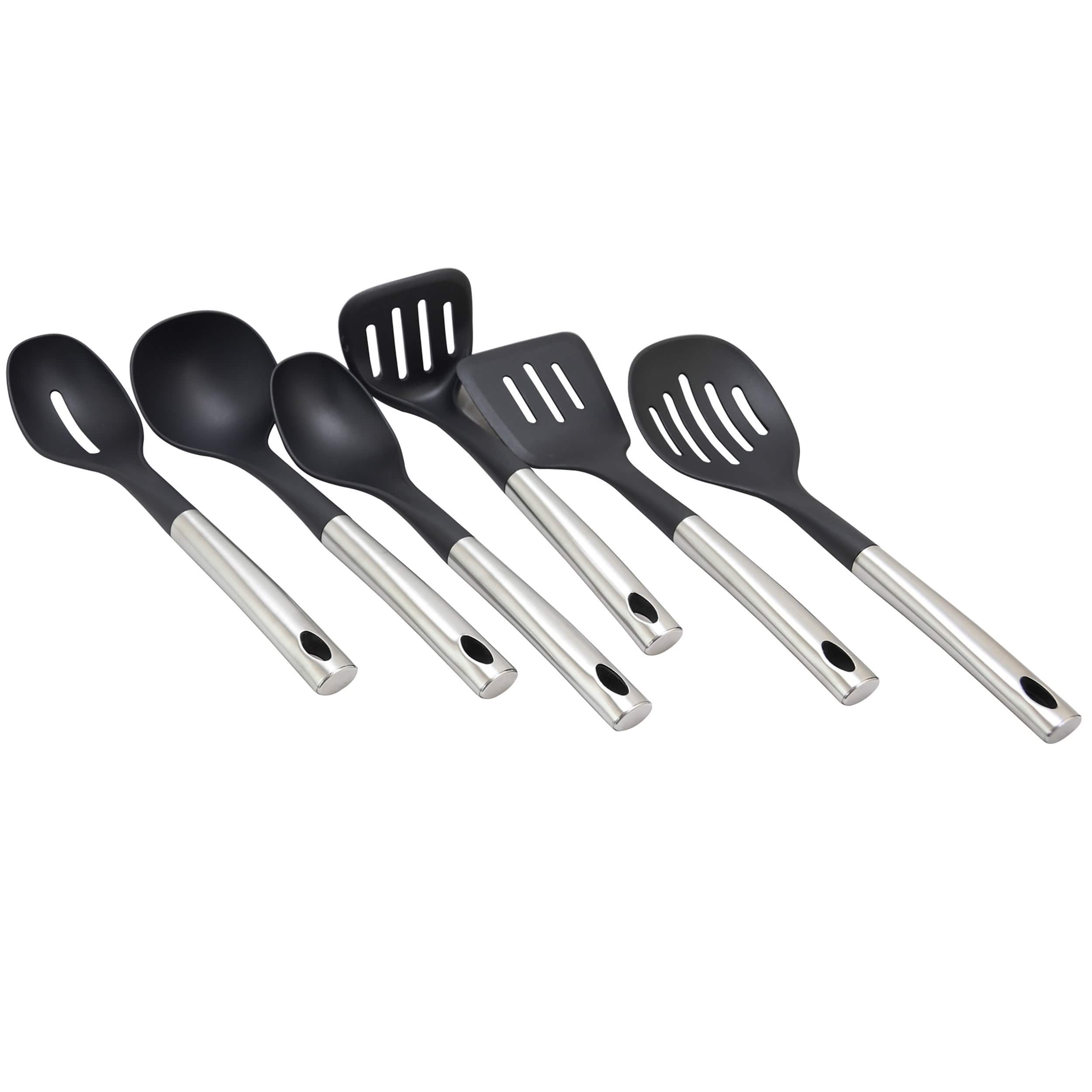 Better Chef Silver Nylon Kitchen Utensil Set, 6ct.