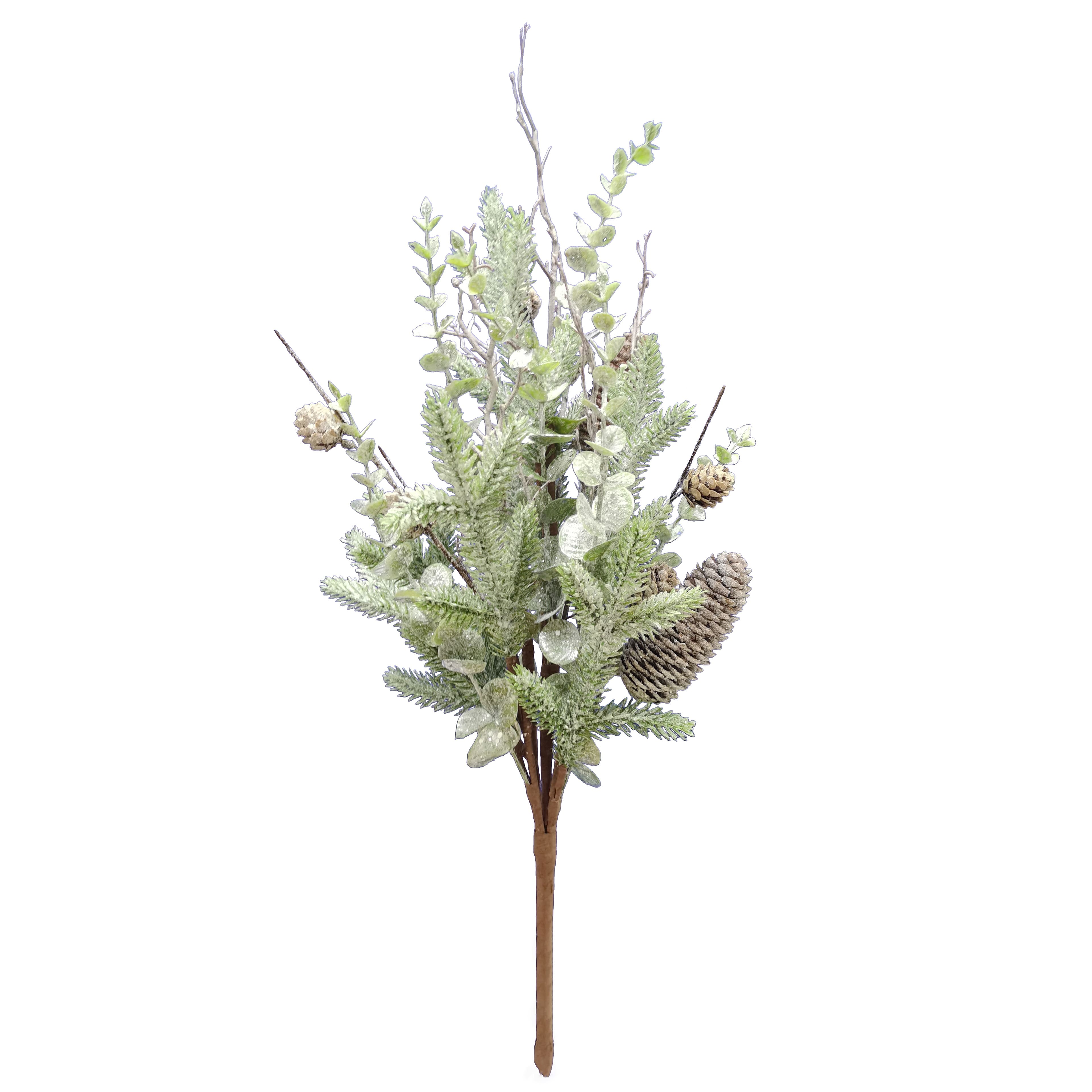 Glittery Eucalyptus &#x26; Pinecone Bush by Ashland&#xAE;