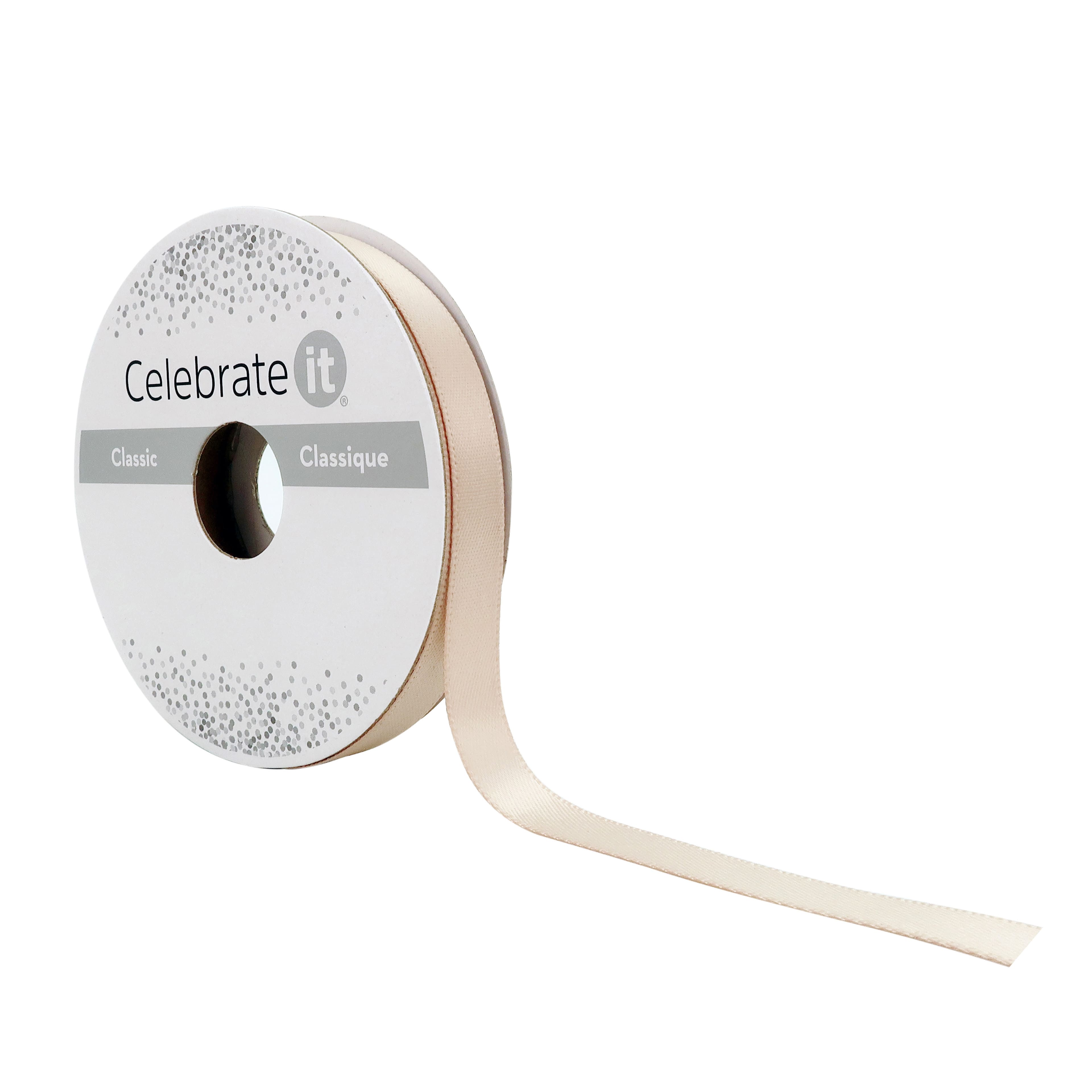 3/8" x 15yd. Satin Ribbon by Celebrate It® Classic