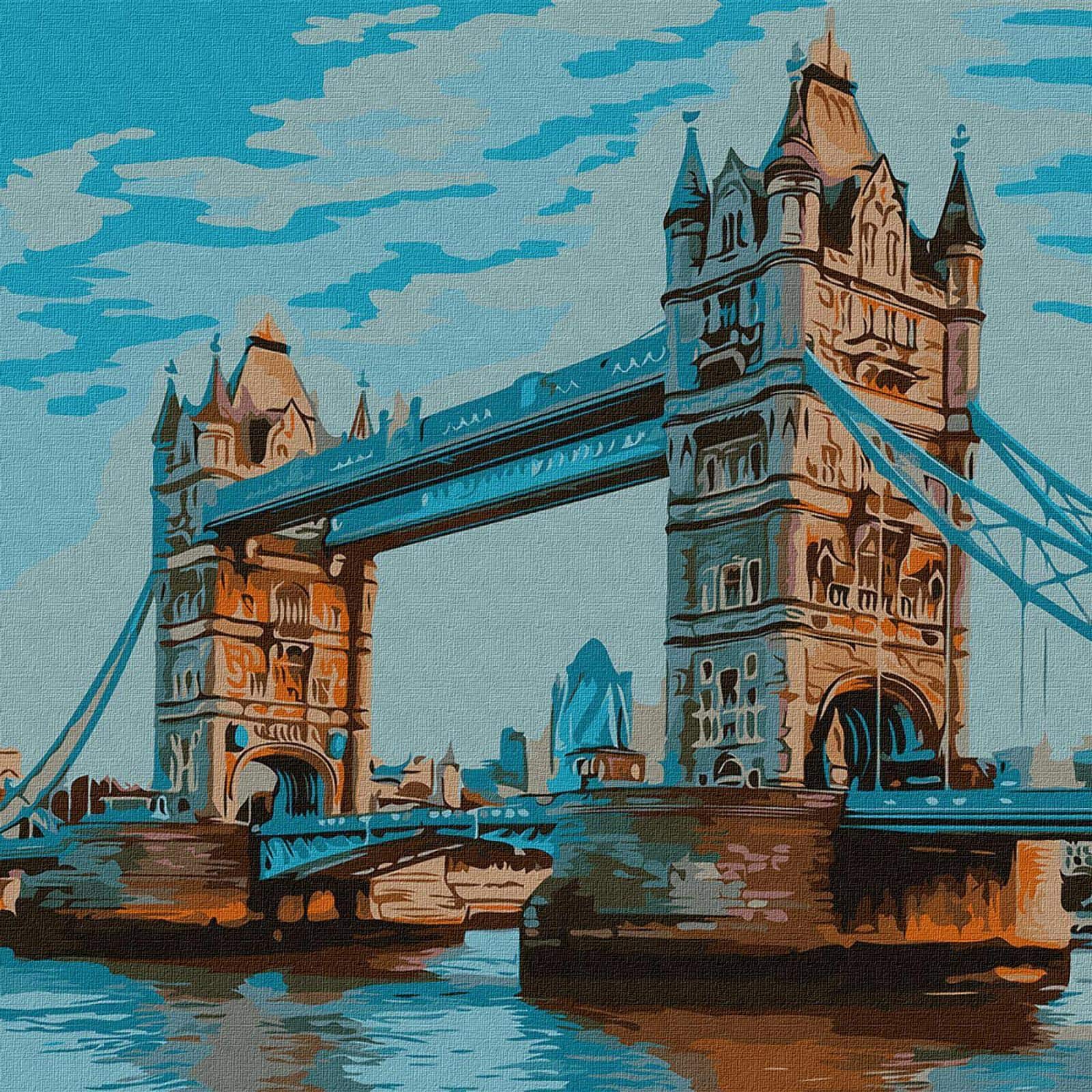 Tower Bridge Painting by Numbers Kit