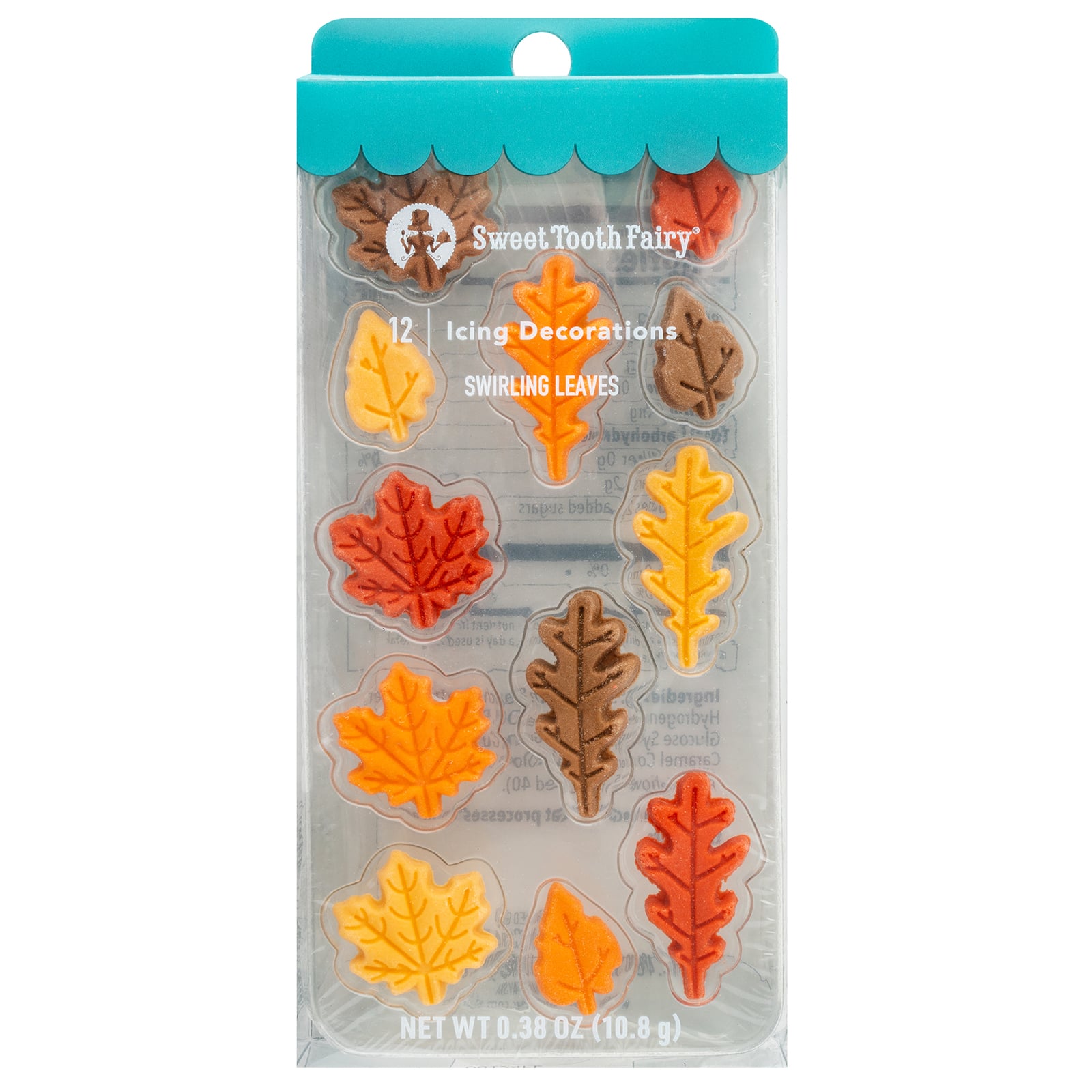 Sweet Tooth Fairy&#xAE; Swirling Leaves Icing Decorations, 12ct.