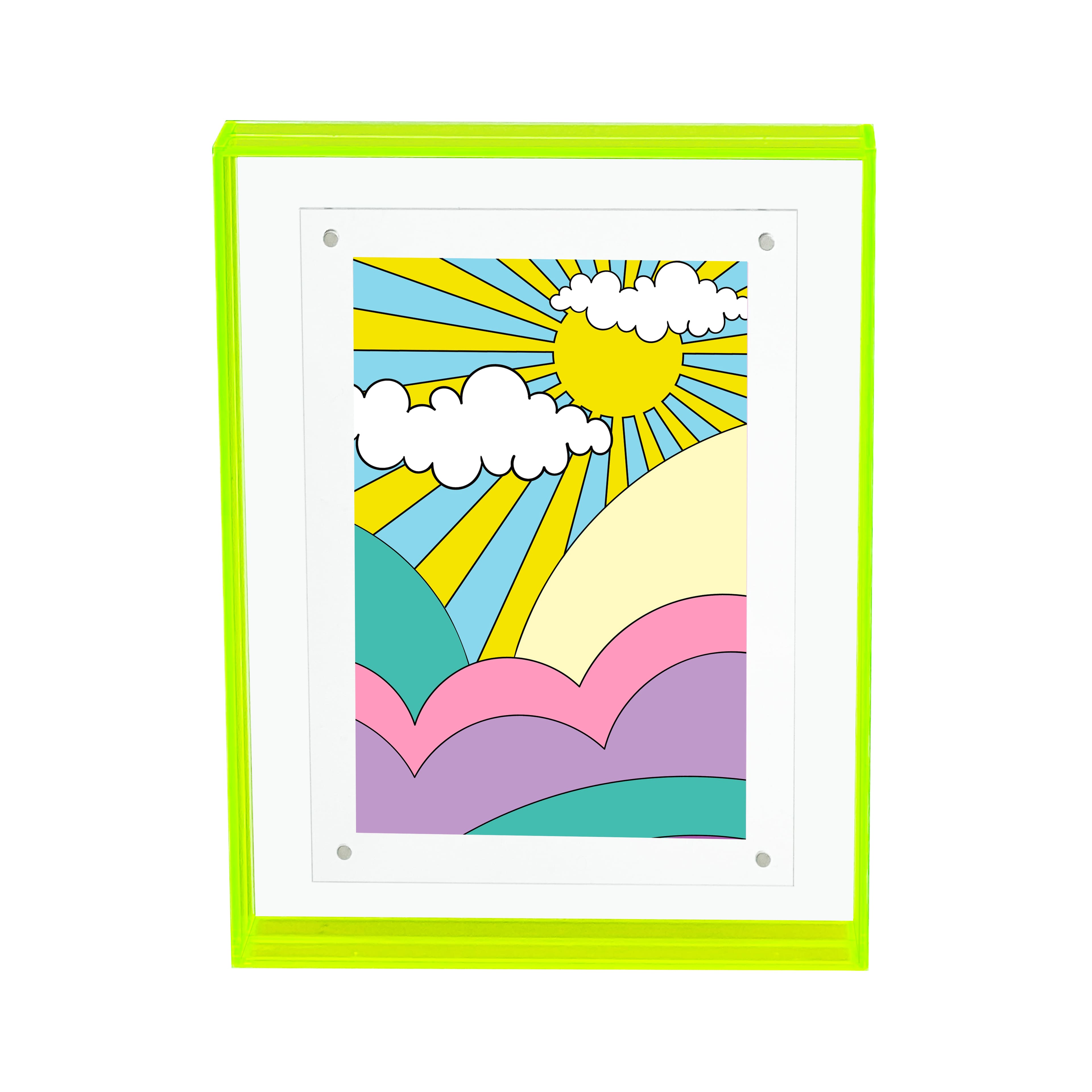 4&#x22; x 6&#x22; Retro Acrylic Tabletop Float Frame by Studio D&#xE9;cor&#xAE;