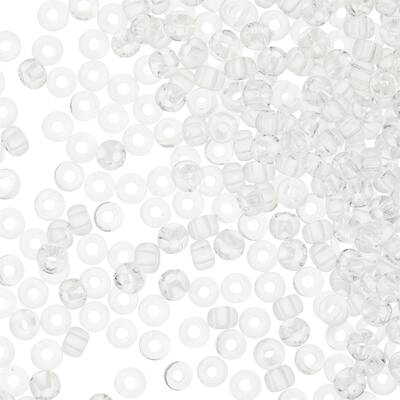 Darice® Crystal & Silver Czech Glass Seed Beads, 8/0