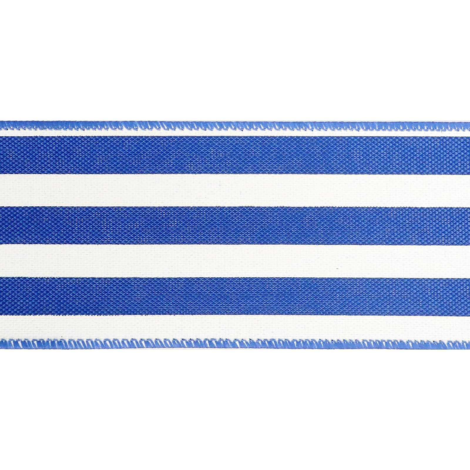 2.5&#x22; x 25ft. Stripe Faux Linen Wired Ribbon by Celebrate It&#x2122; D&#xE9;cor