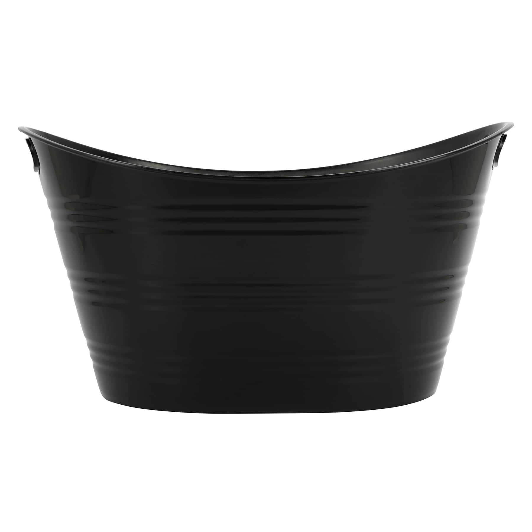 21" Black Plastic Ice Tub by Celebrate It™