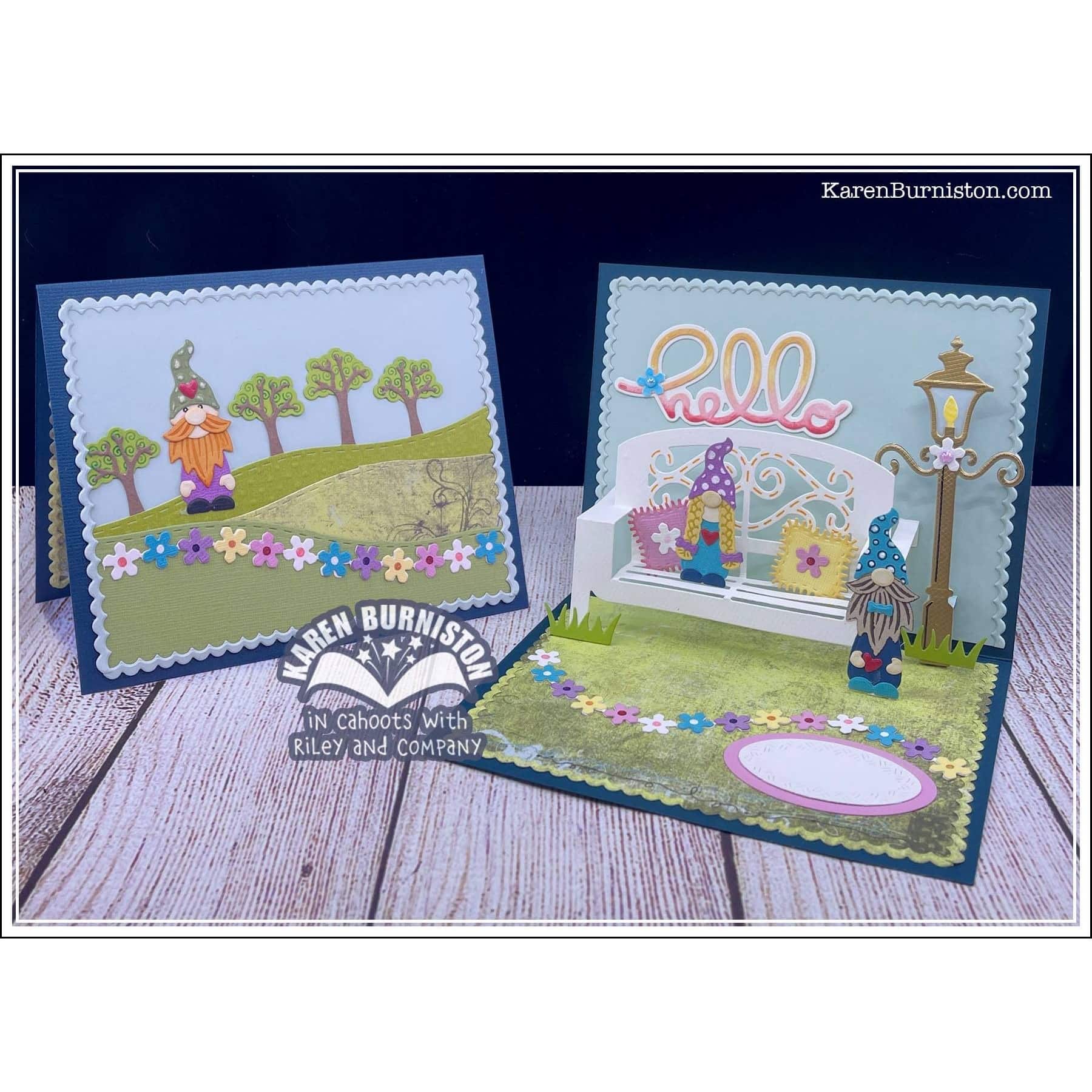 Karen Burniston Tiny Gnomes Stamping Die Set