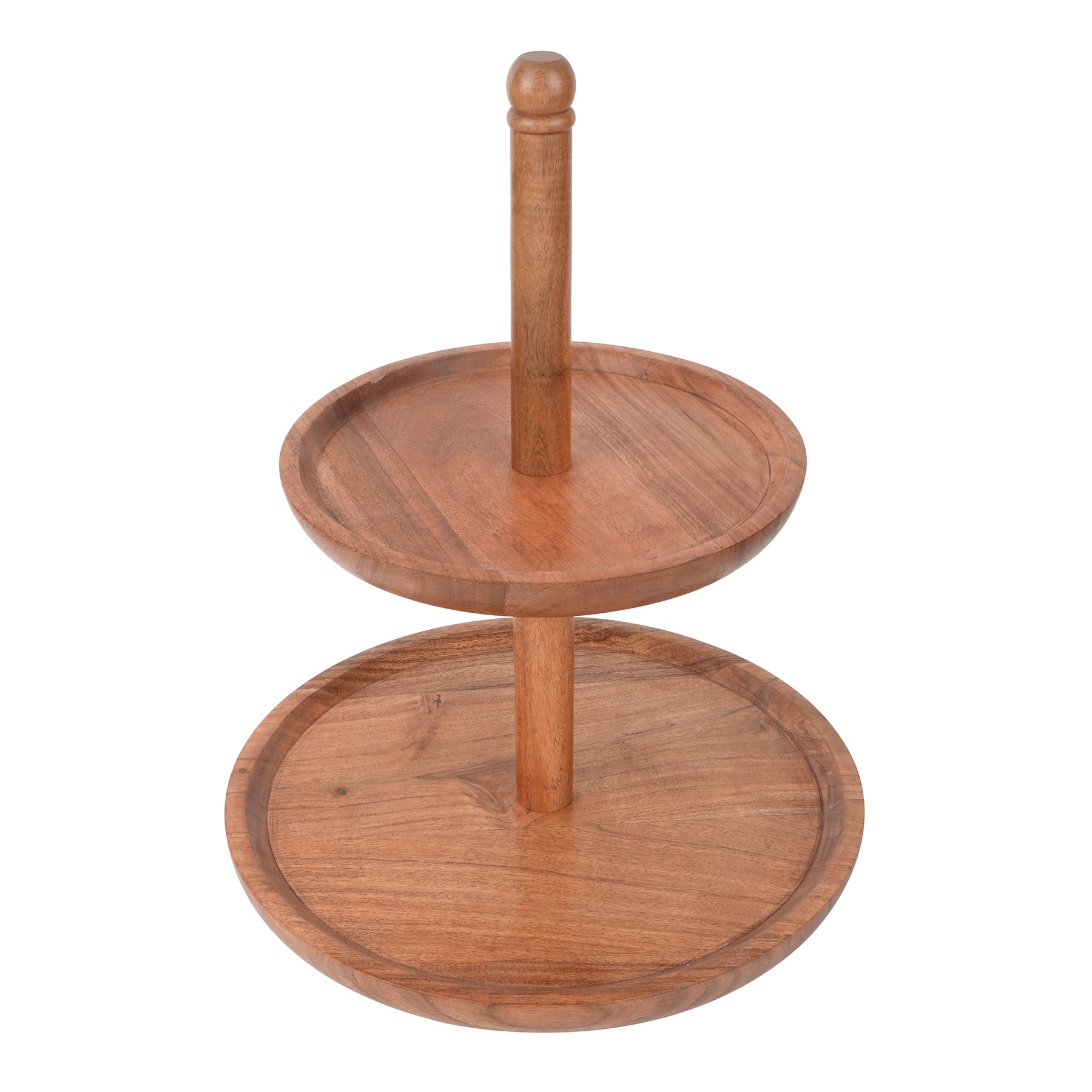 16&#x22; Natural 2-Tier Wooden Tray by Ashland&#xAE;