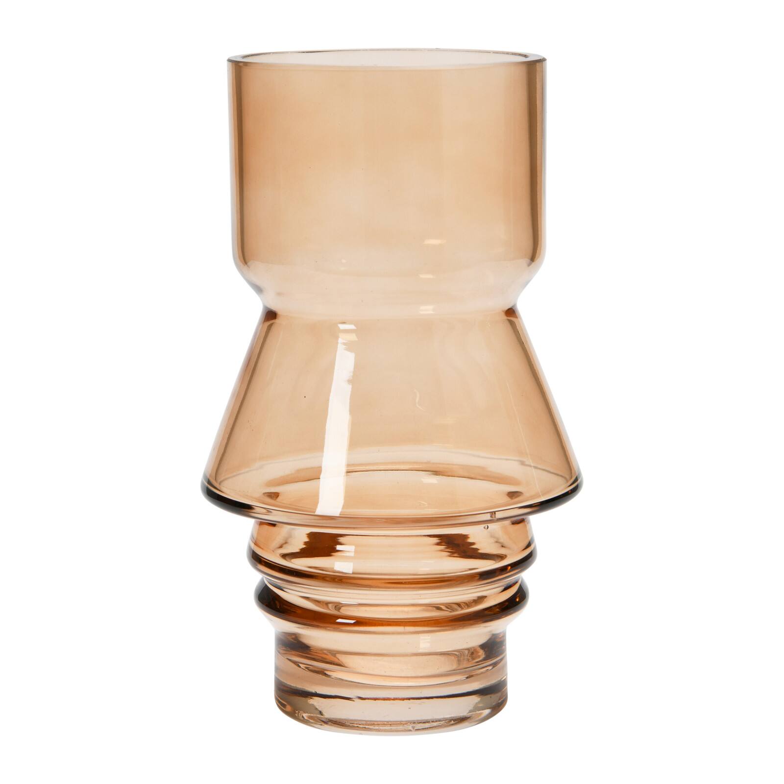 Hello Honey&#xAE; 8&#x22; Brown Glass Vase