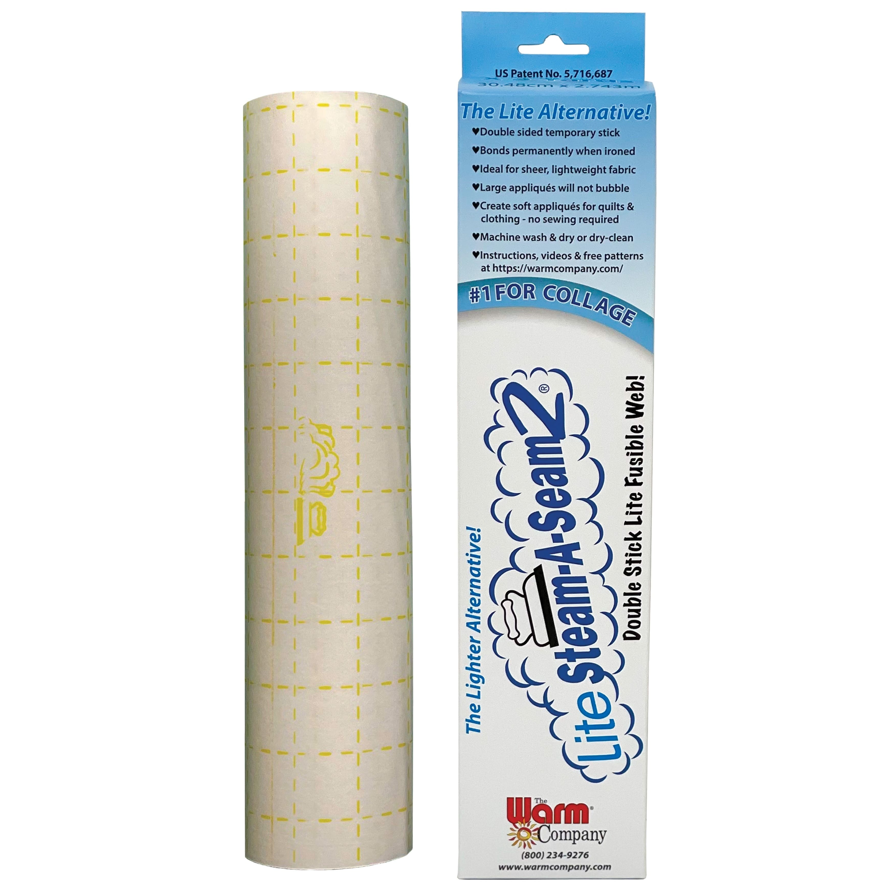 Warm Company® Lite Steam-A-Seam 2® Fusible Web, 12" x 3yd.