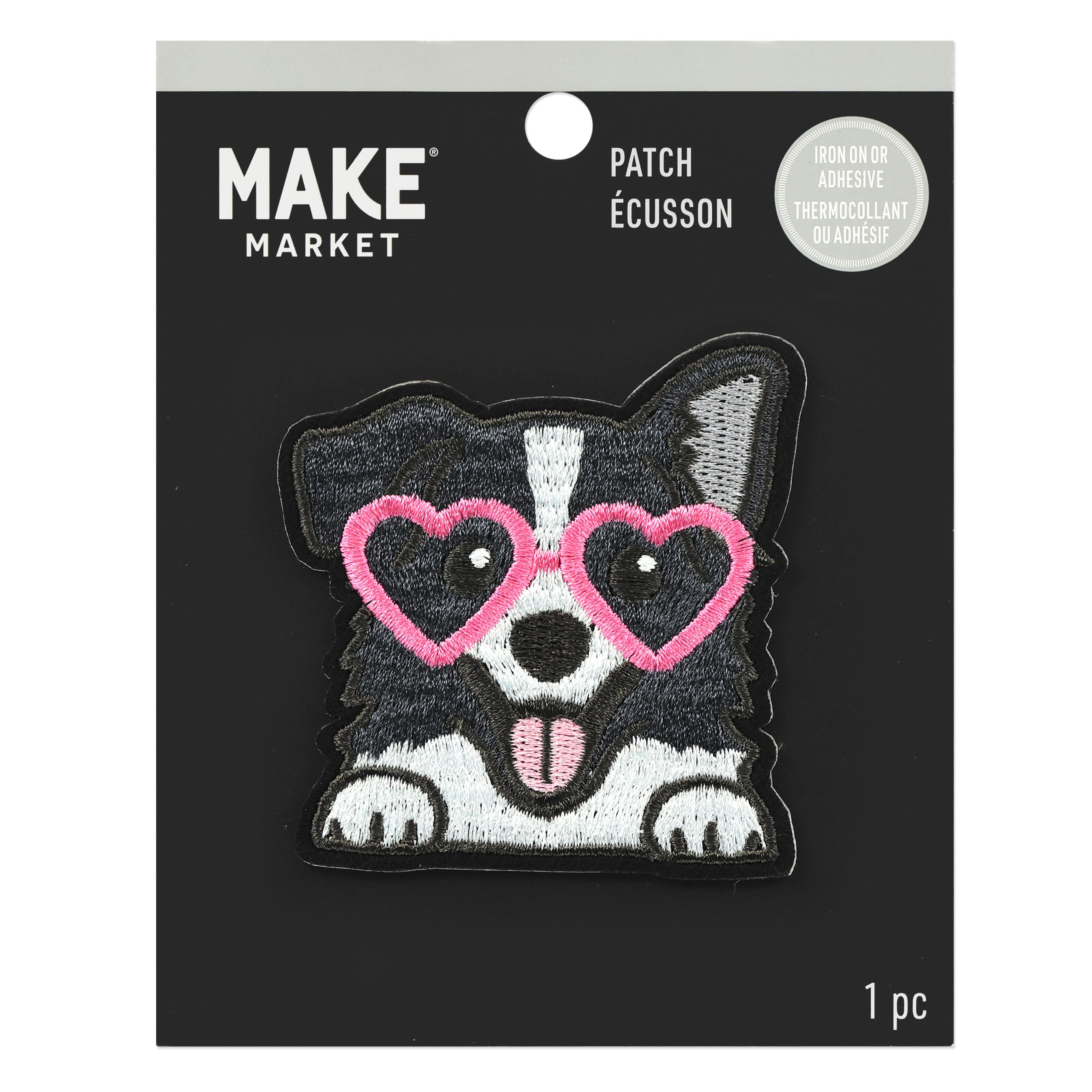Iron-On & Adhesive Dog Embroidered Patch by Make Market®