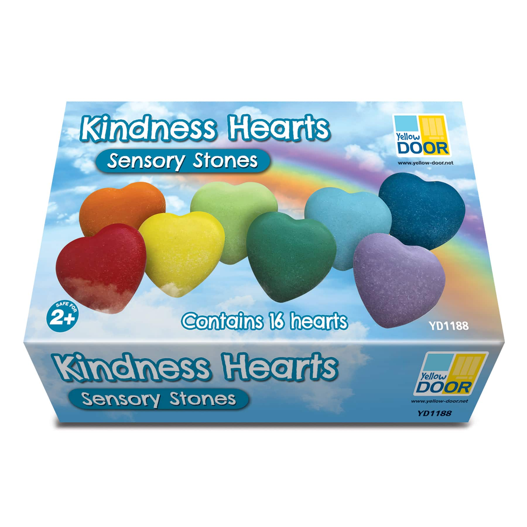 Yellow Door Sensory Stones Kindness Hearts Play Set