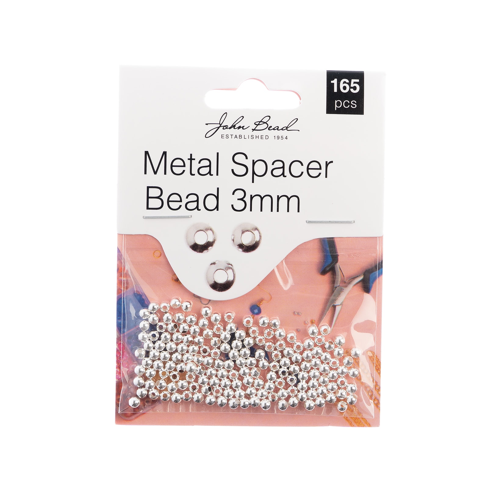 John Bead Must Have Findings 3mm Metal Spacer Beads