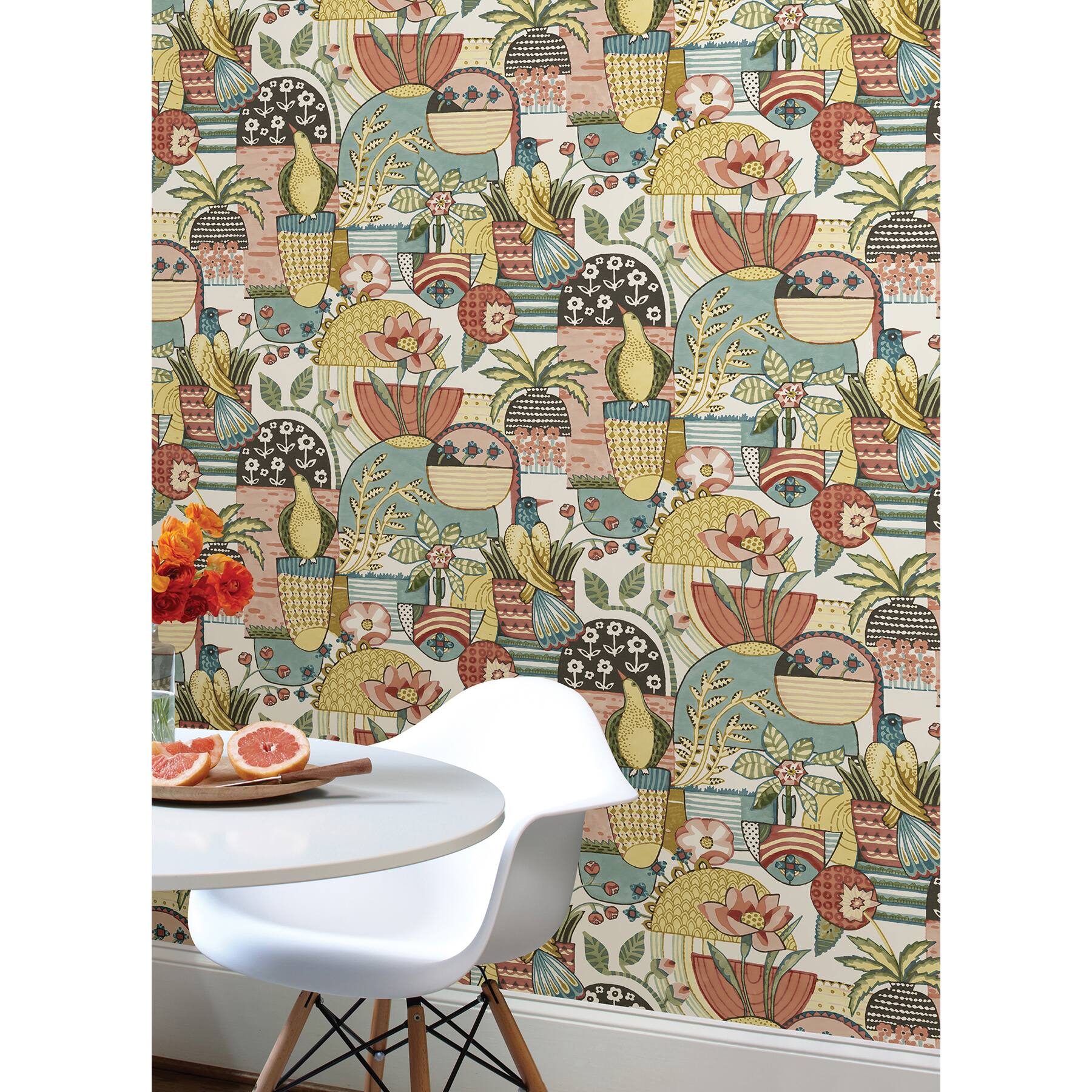 Caroline et Bettina Spice Avriel Peel & Stick Wallpaper