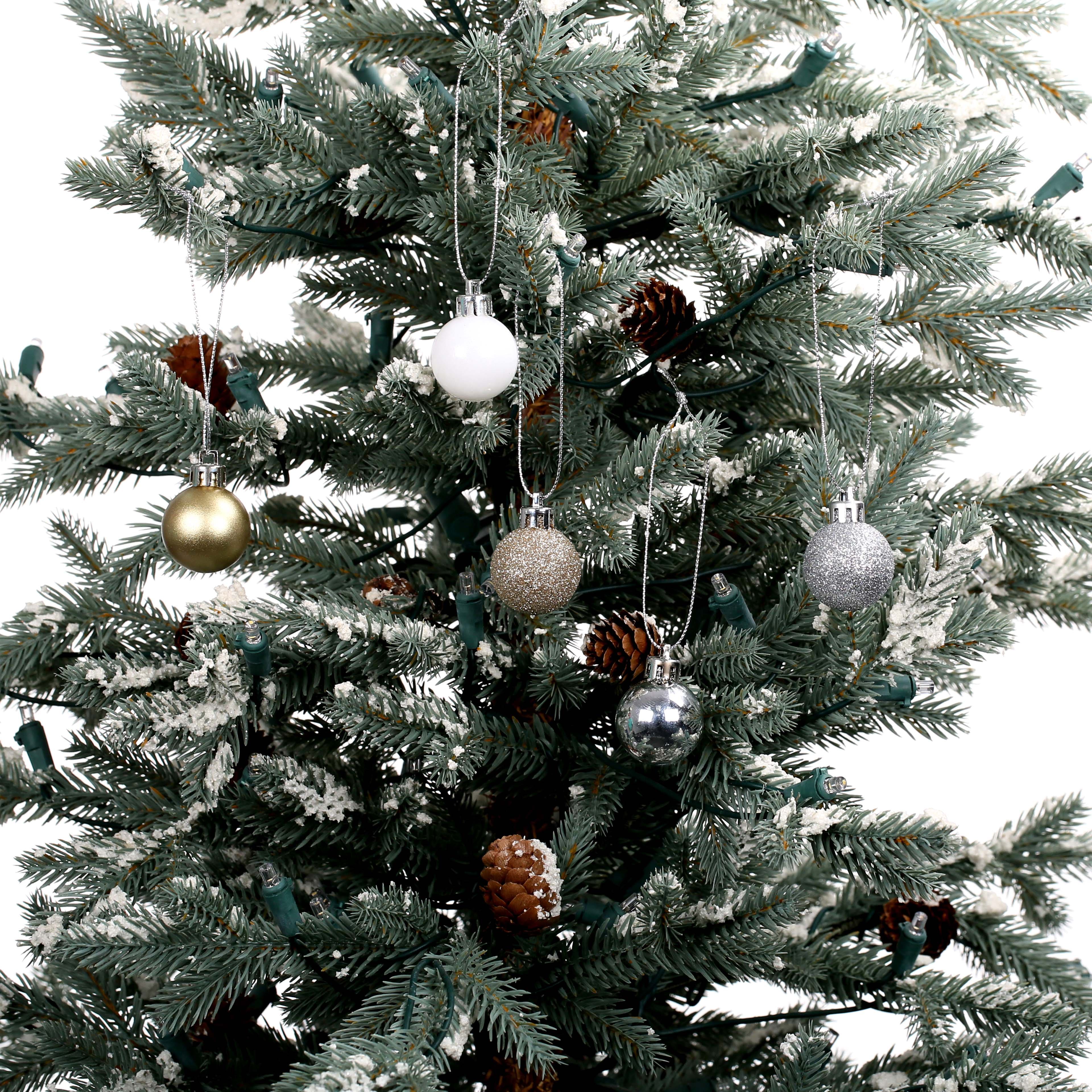 34 Pack 1.25&#x22; Silver &#x26; Gold Ball Party D&#xE9;cor Ornaments by Ashland&#xAE;