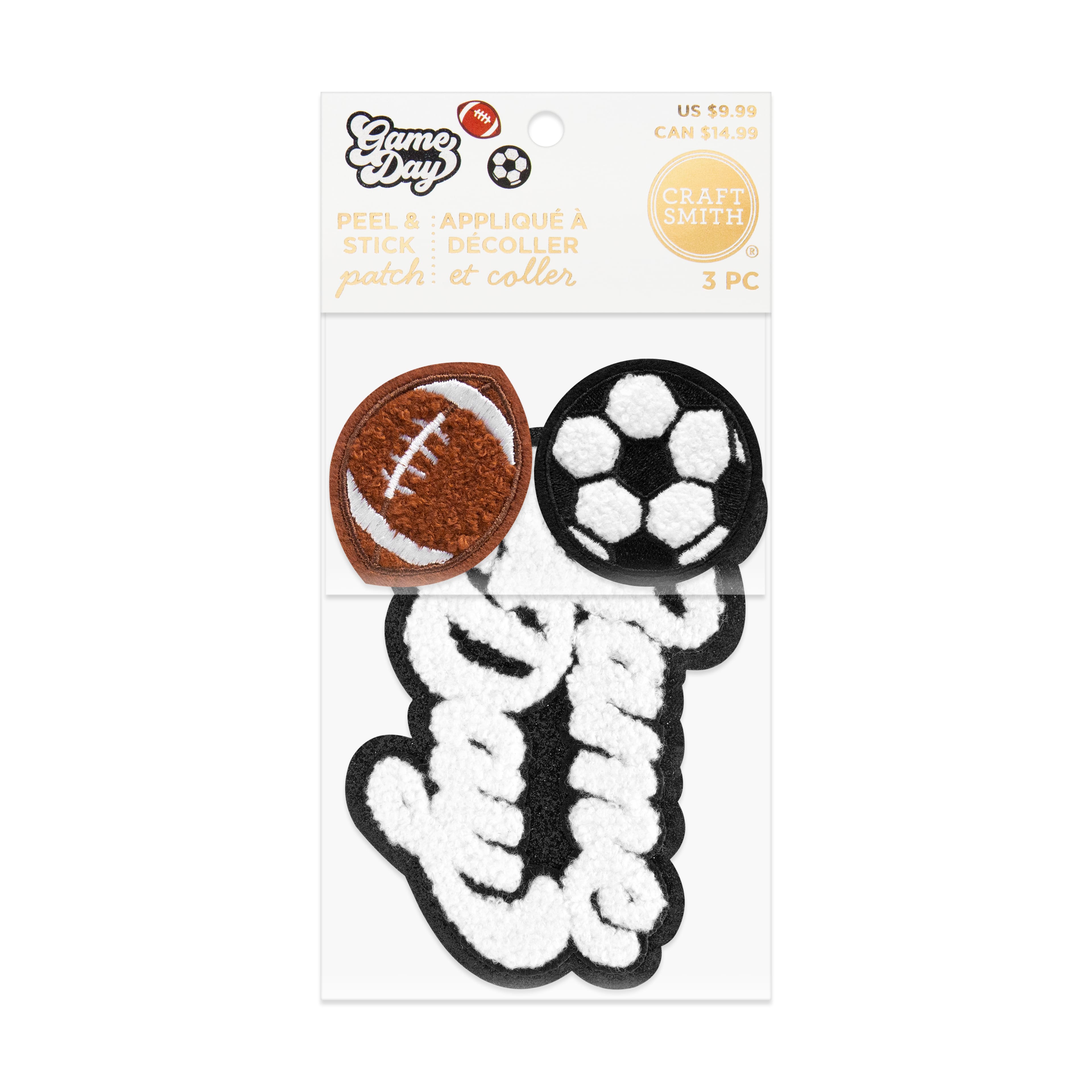 Craft Smith Game Day Peel &#x26; Stick Patch Set