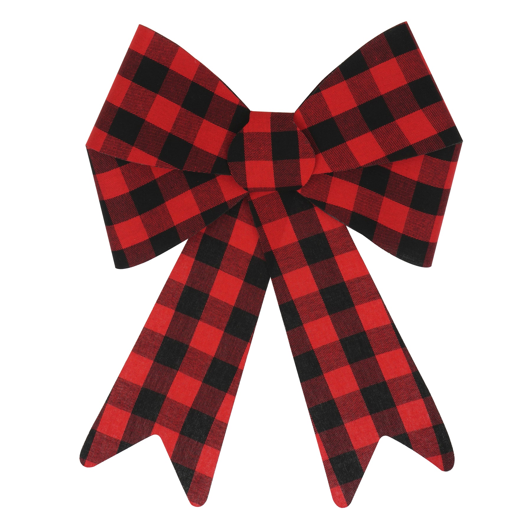 18&#x22; Red Buffalo Check Christmas Bow by Celebrate It&#x2122;