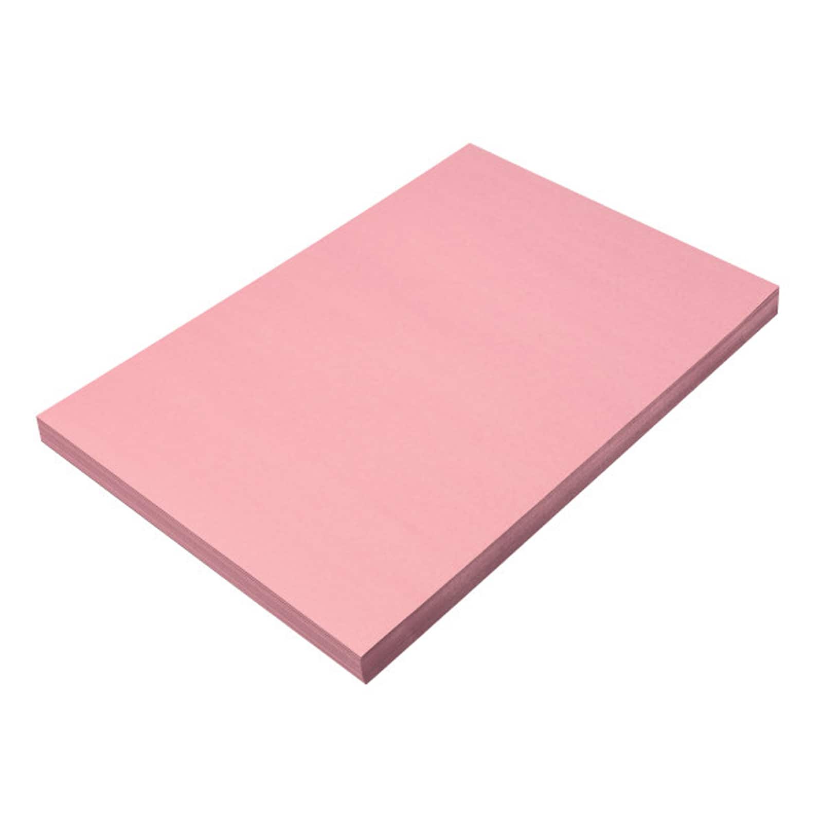 SunWorks&#xAE; 12&#x22; x 18&#x22; Pink Construction Paper, 5 Packs of 100 Sheets