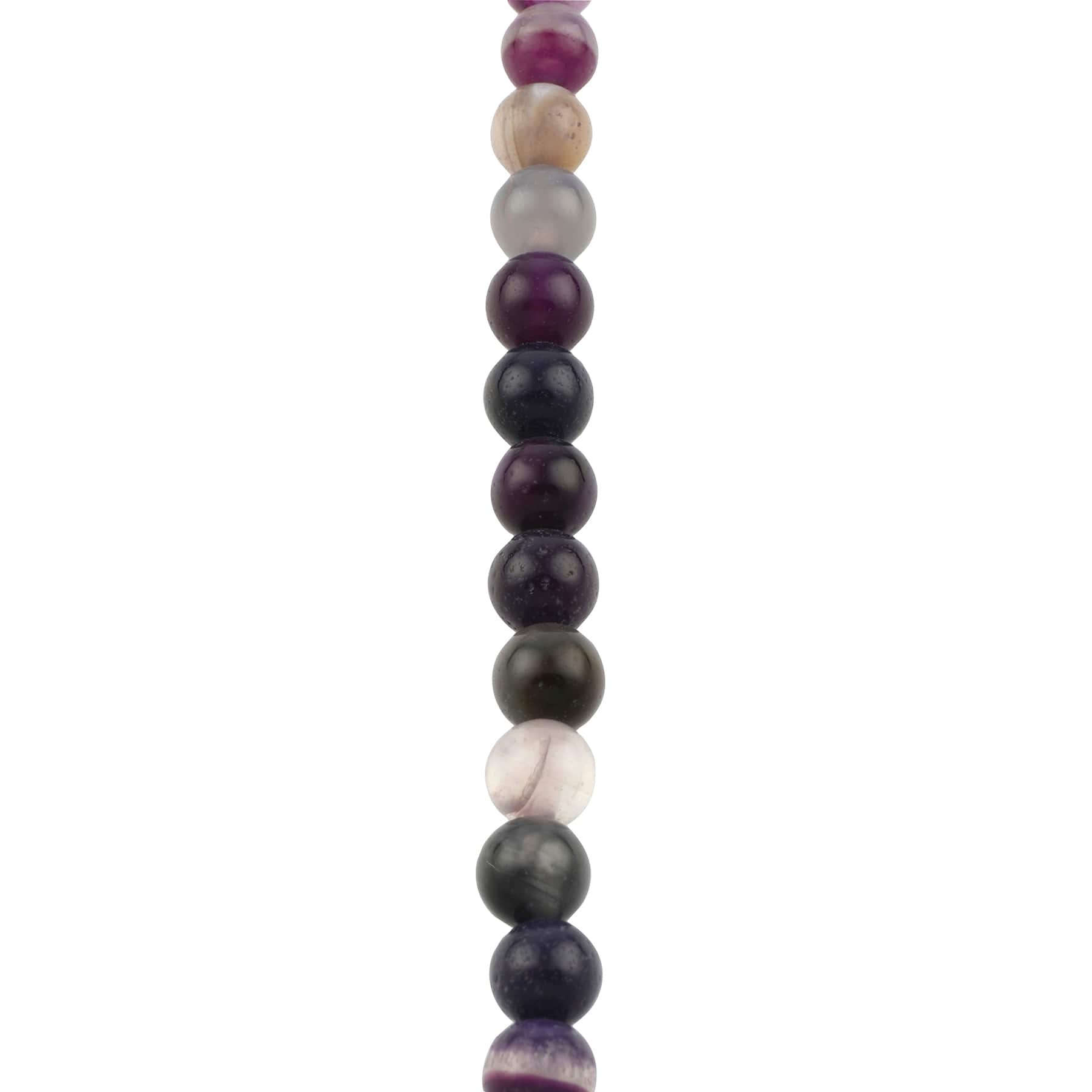 12 Pack: Purple Agate Round Beads by Bead Landing™
