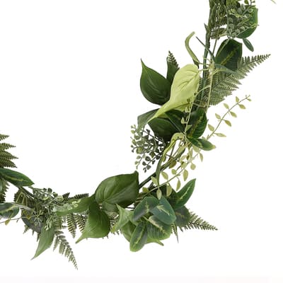 Artificial Eucalyptus Garland with Willow Leaves Fake Greenery Vine Wedding  Table Decoration Silver Dollar Runner