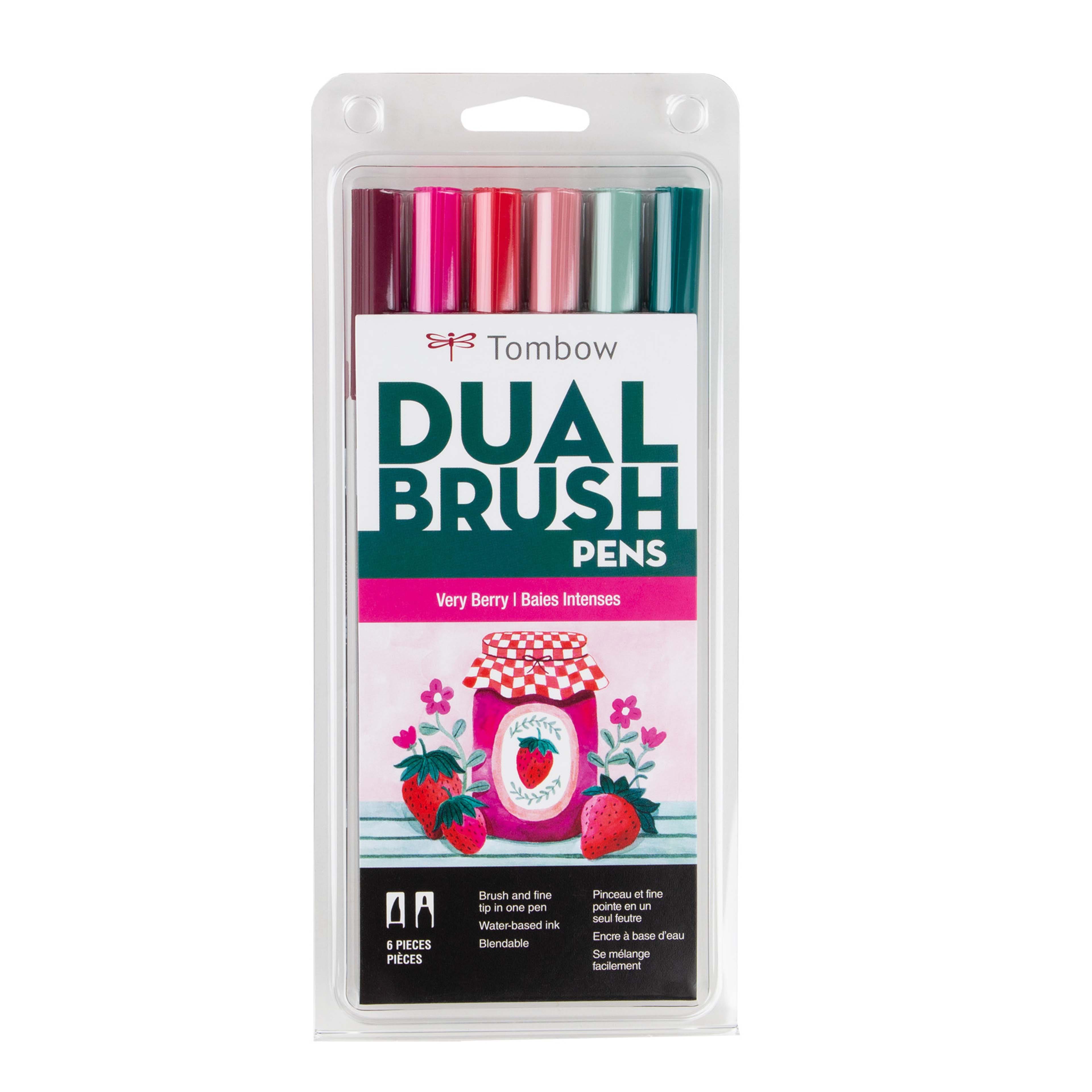 Tombow Very Berry Dual Brush Pen Set